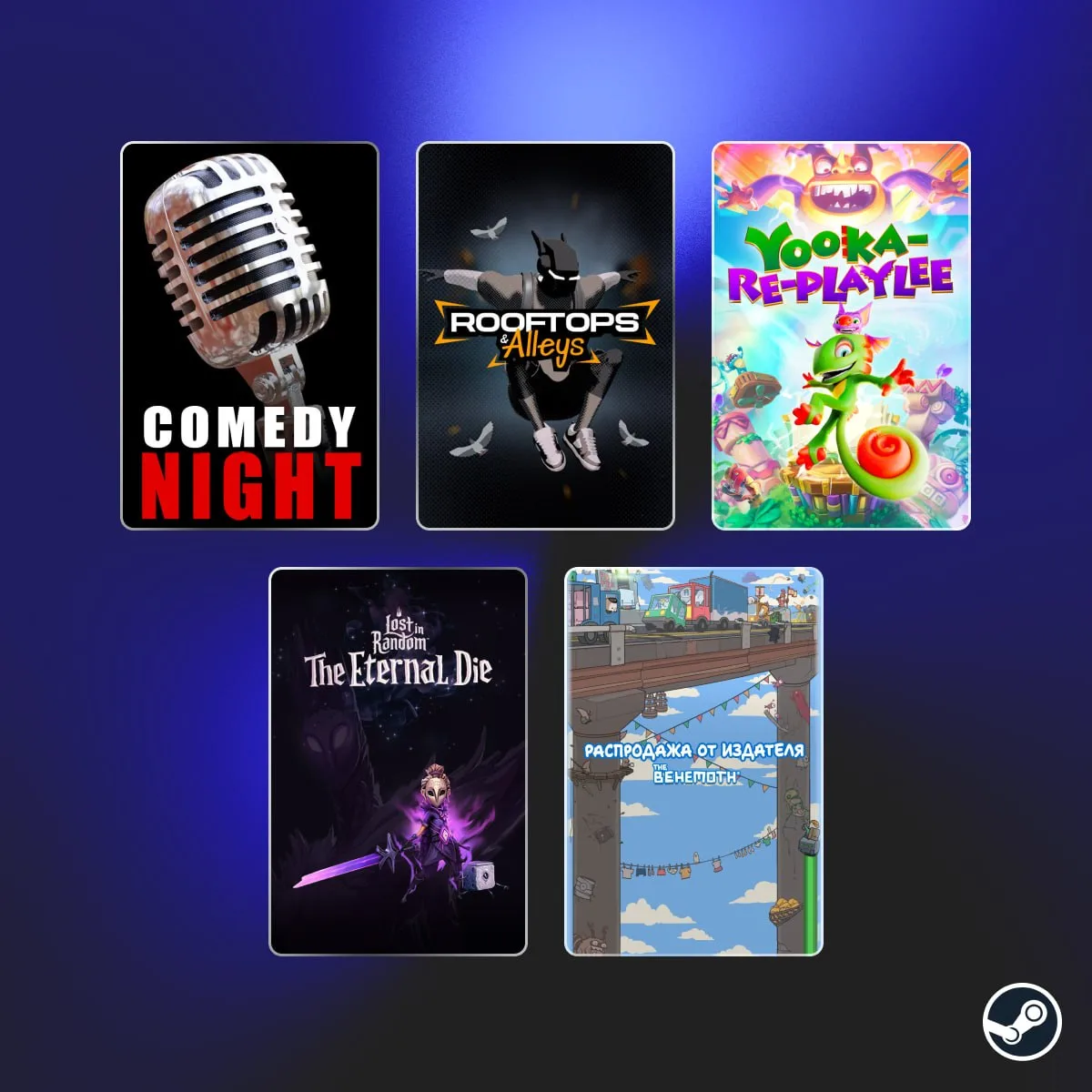 В Steam стартовали ежедневные скидки

Скидку в 55% получила Comedy Night, скидка 33% на Rooftops & A