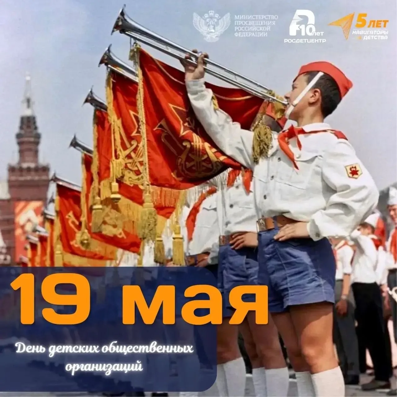 🧩 Ежегодно 19 мая празднуется День детских общественных организаций России.