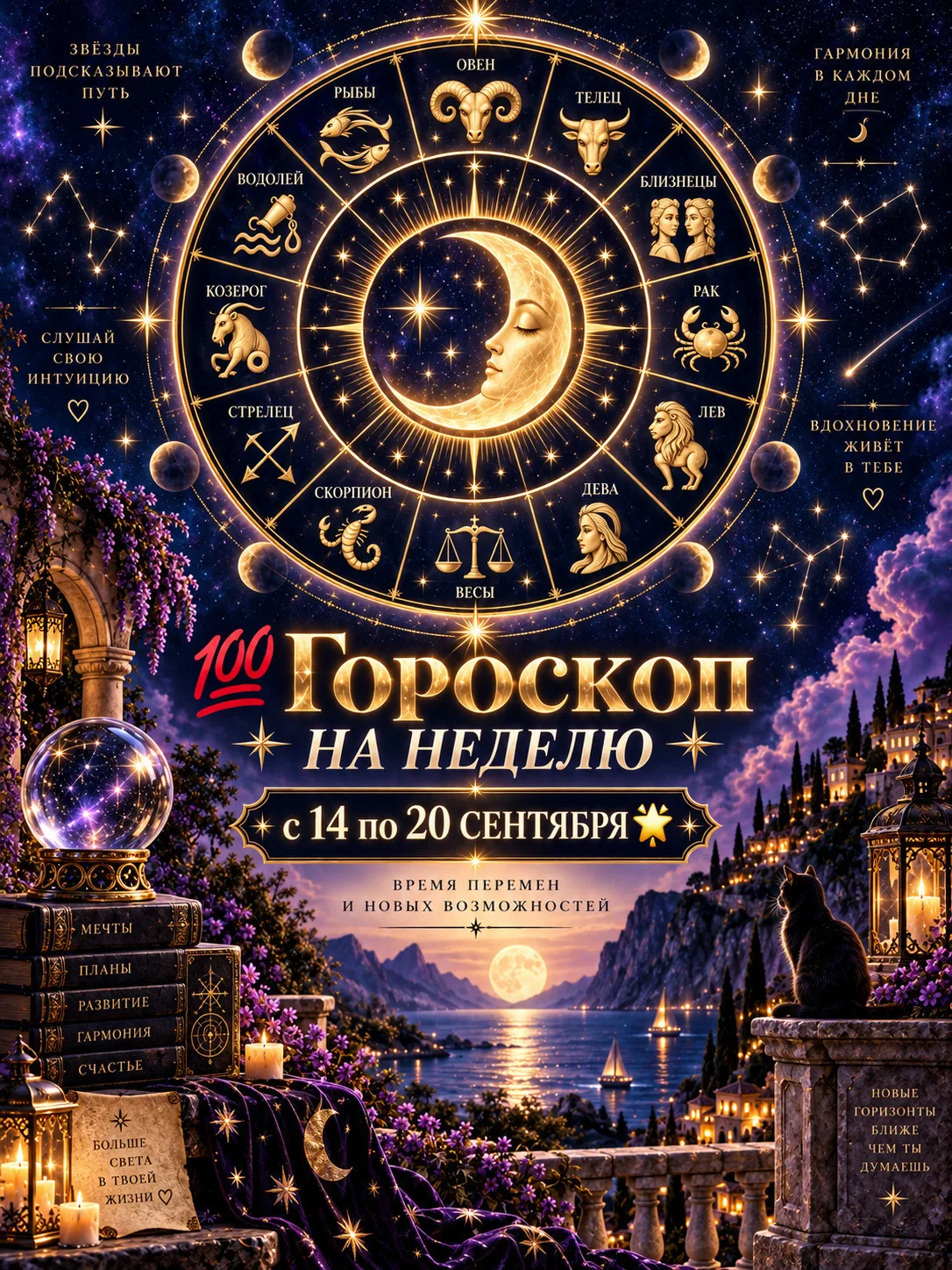 💯 ГОРОСКОП на неделю С 14 по 20 сентября 🌟