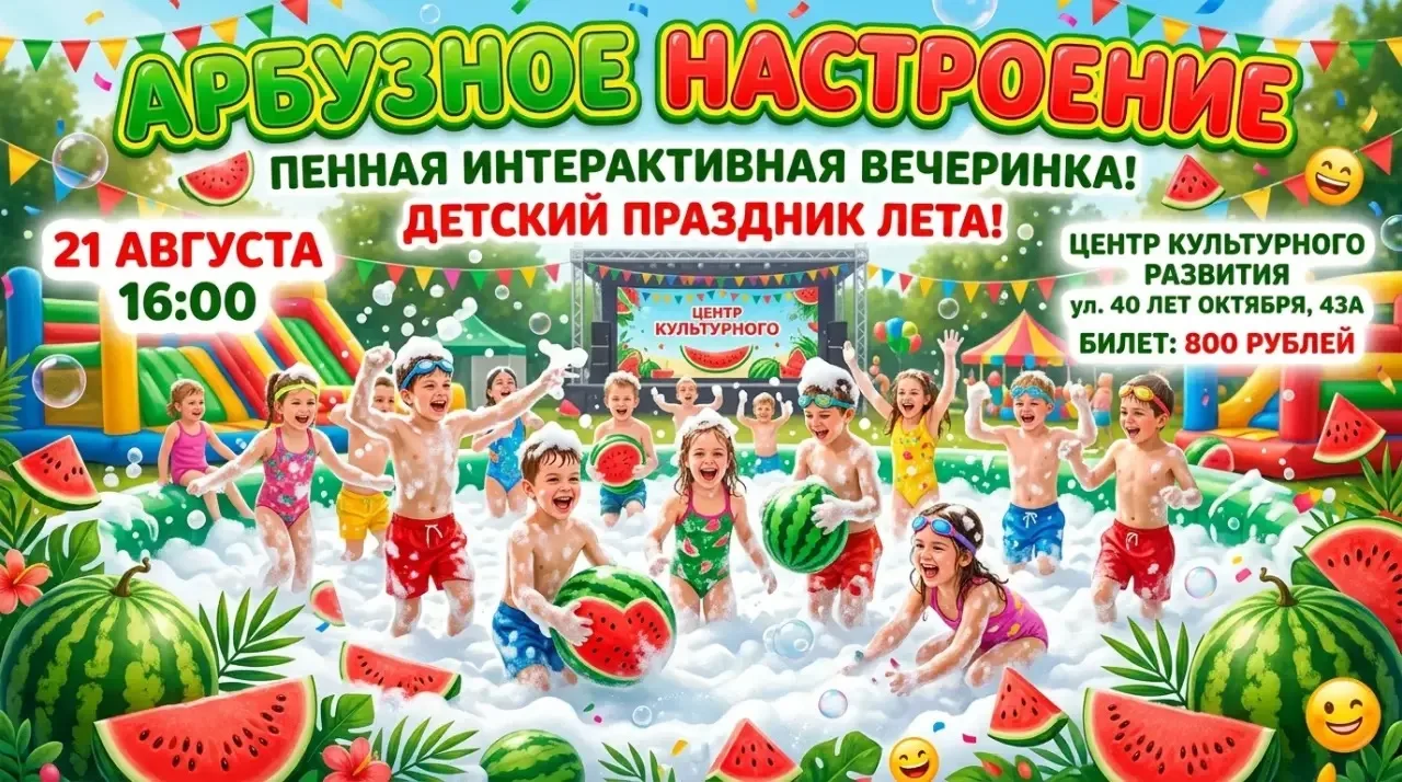 🍉 АРБУЗНОЕ НАСТРОЕНИЕ: спасаемся от жары в море пены! 🧼