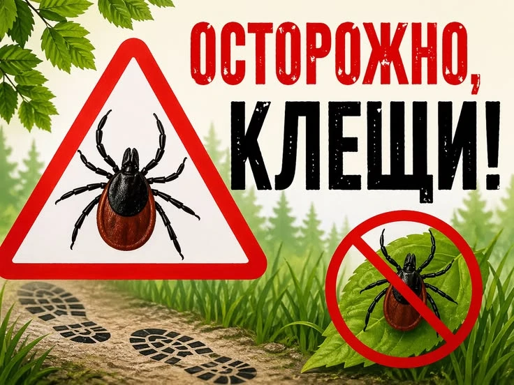 🌞 Тёплые дни — время прогулок, но не забываем о клещах🌿