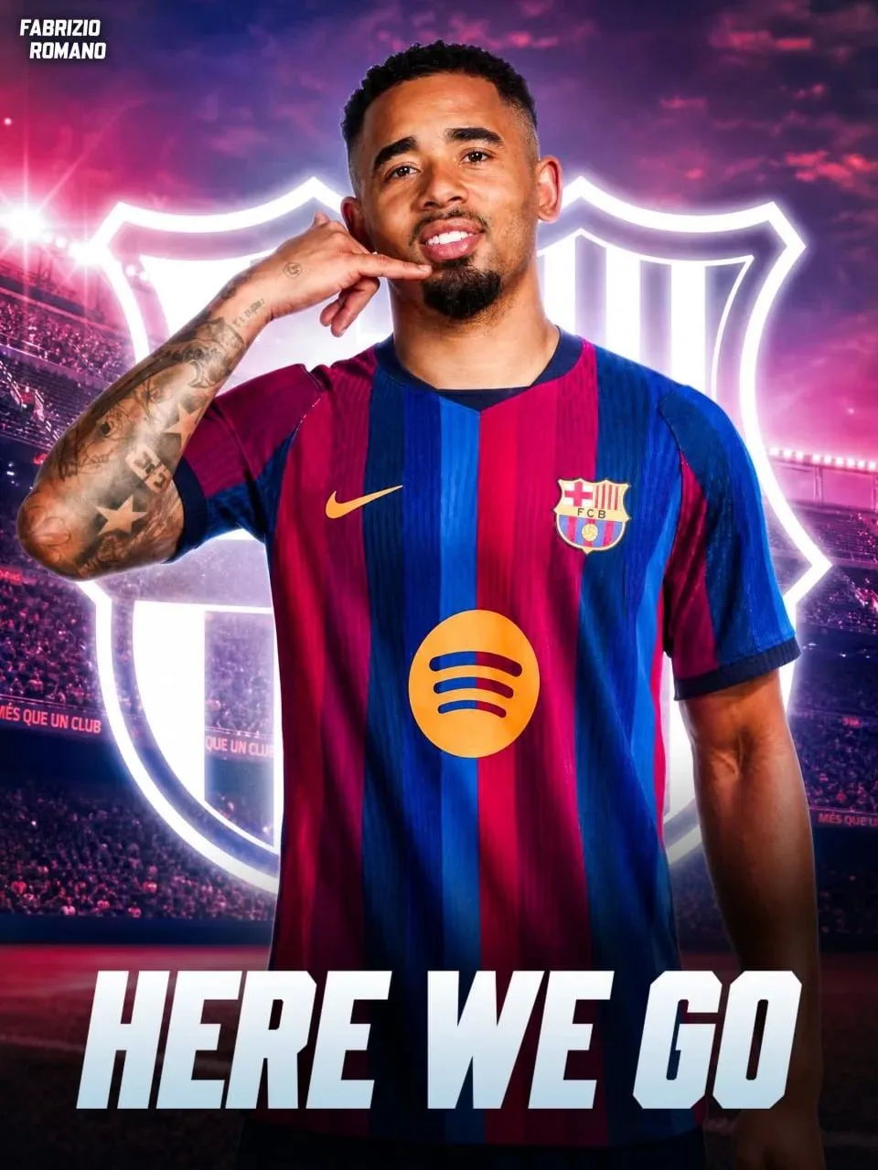 ☄️🇪🇸 HERE WE GO! Жезус — игрок «Барселоны»
