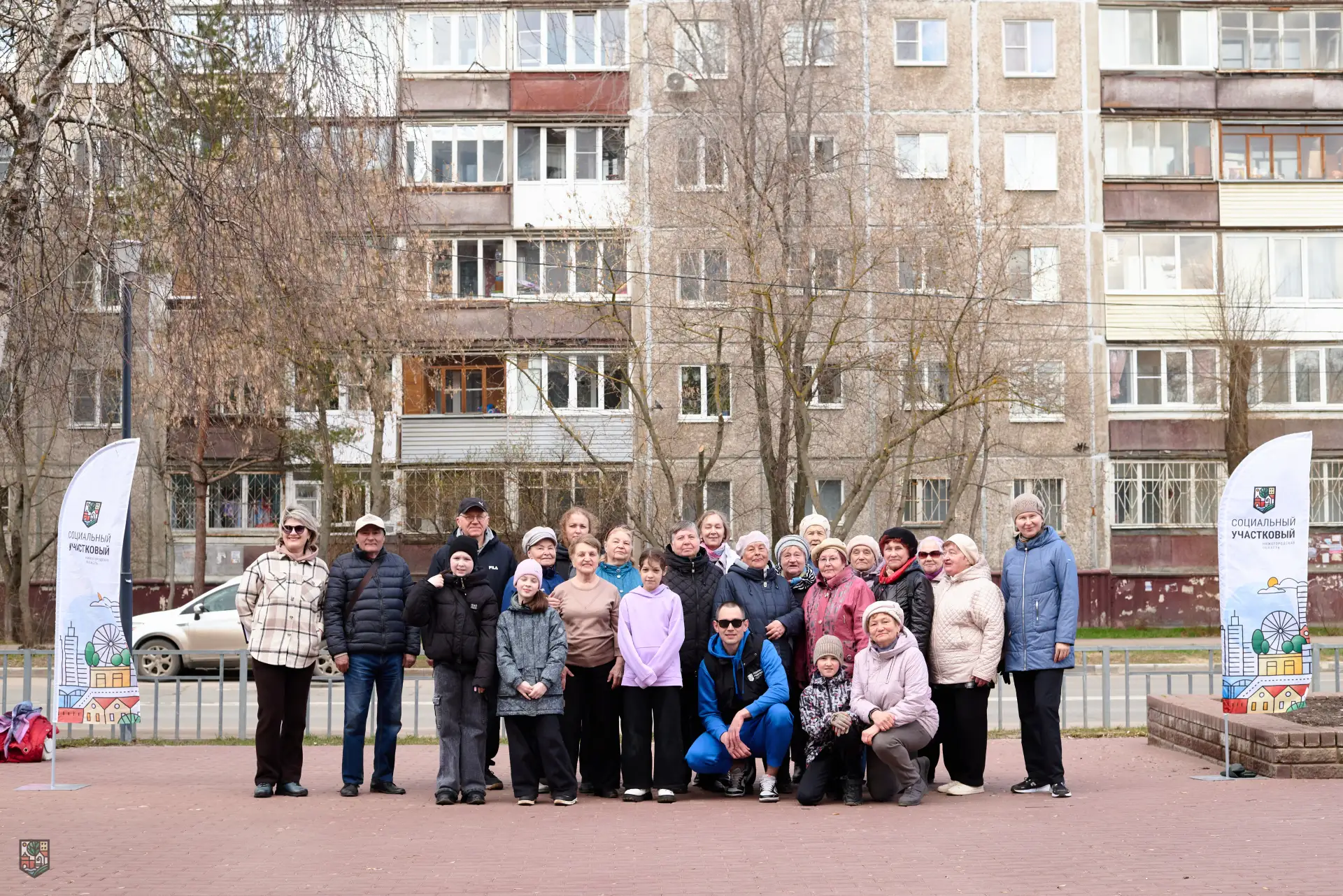 Социальные участковые продолжают серию весенних зарядок.