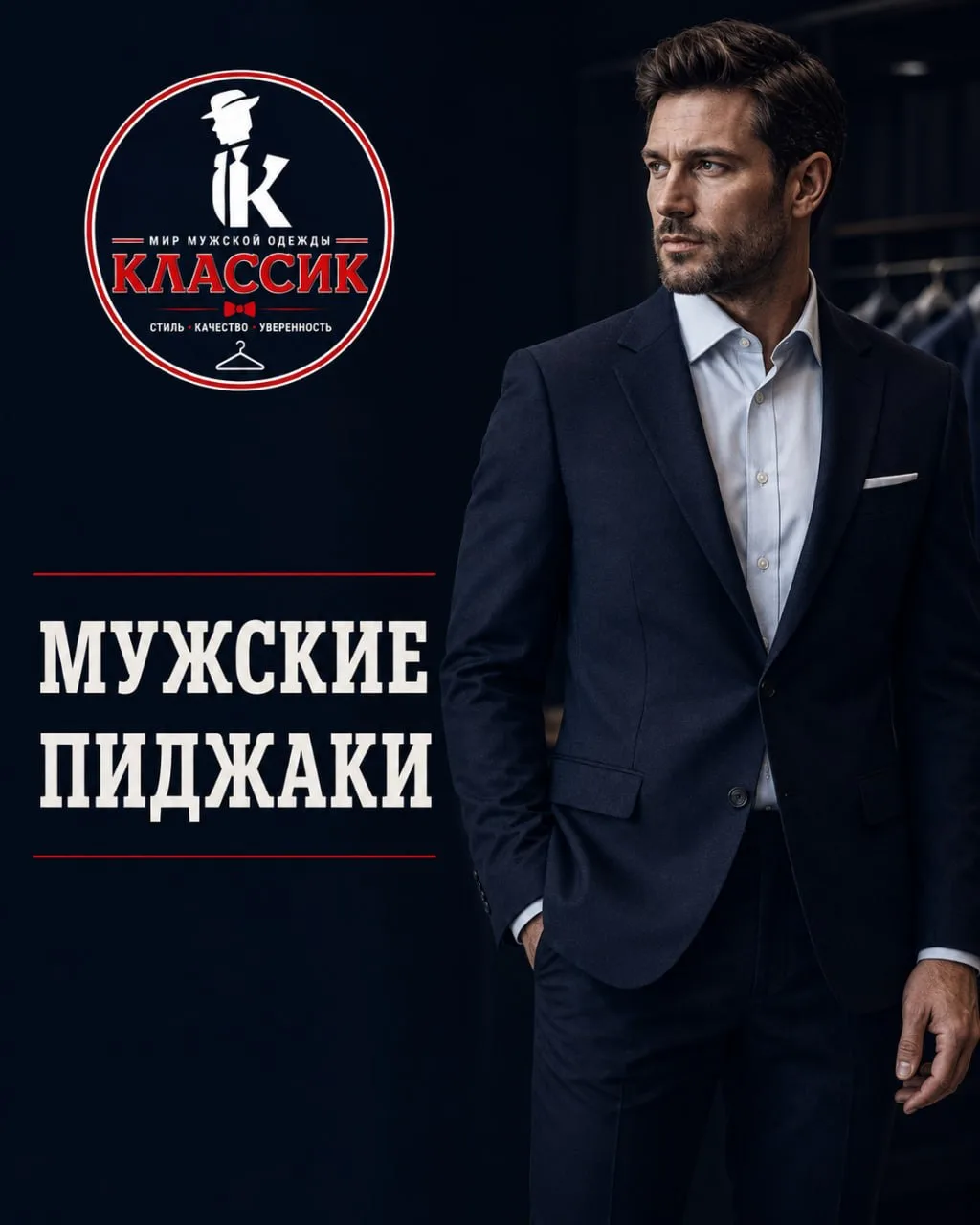 Пиджак умеет превращать обычные брюки и рубашку в образ, который выглядит продуманным.
