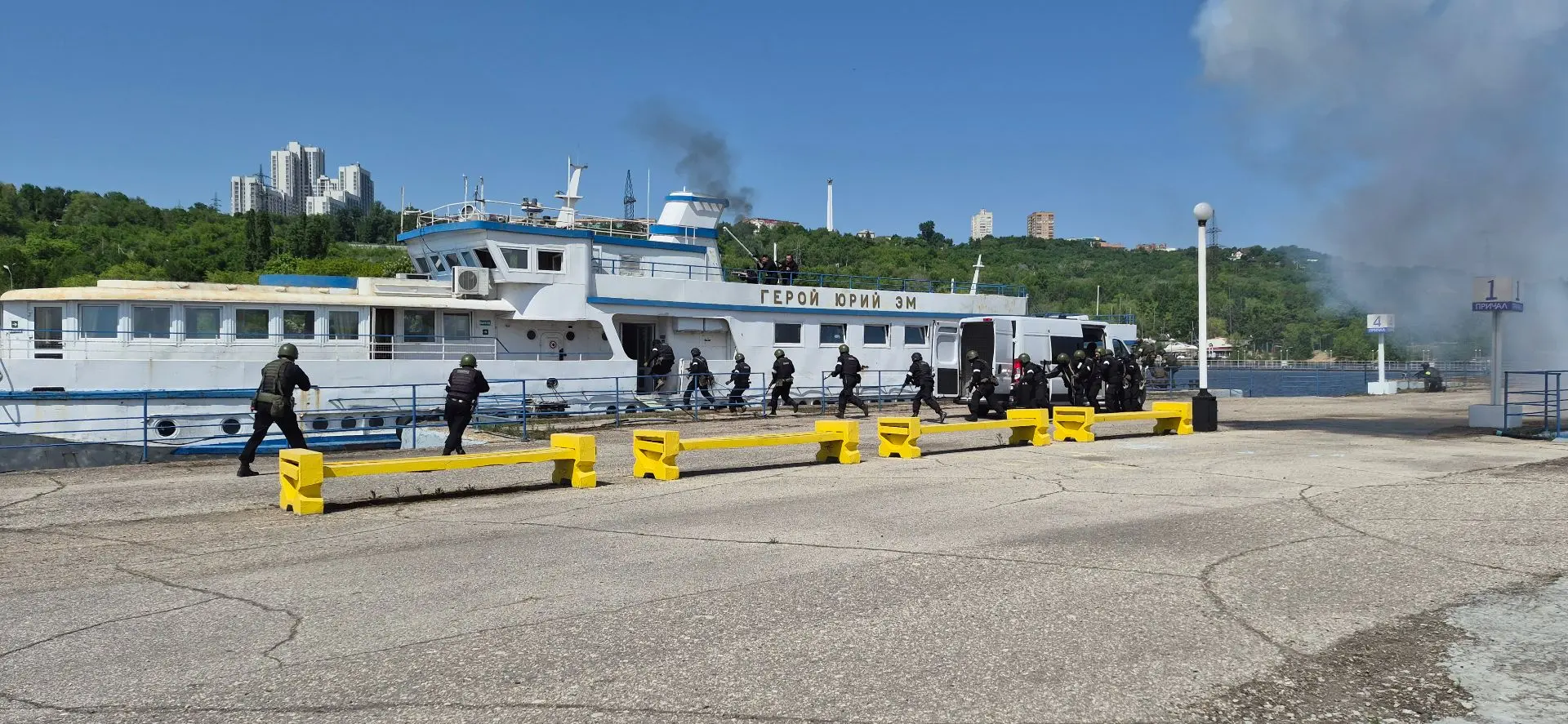 ⚪ В Ульяновске на базе речного порта прошли антитеррористические учения  20 мая 2026 года оперативны