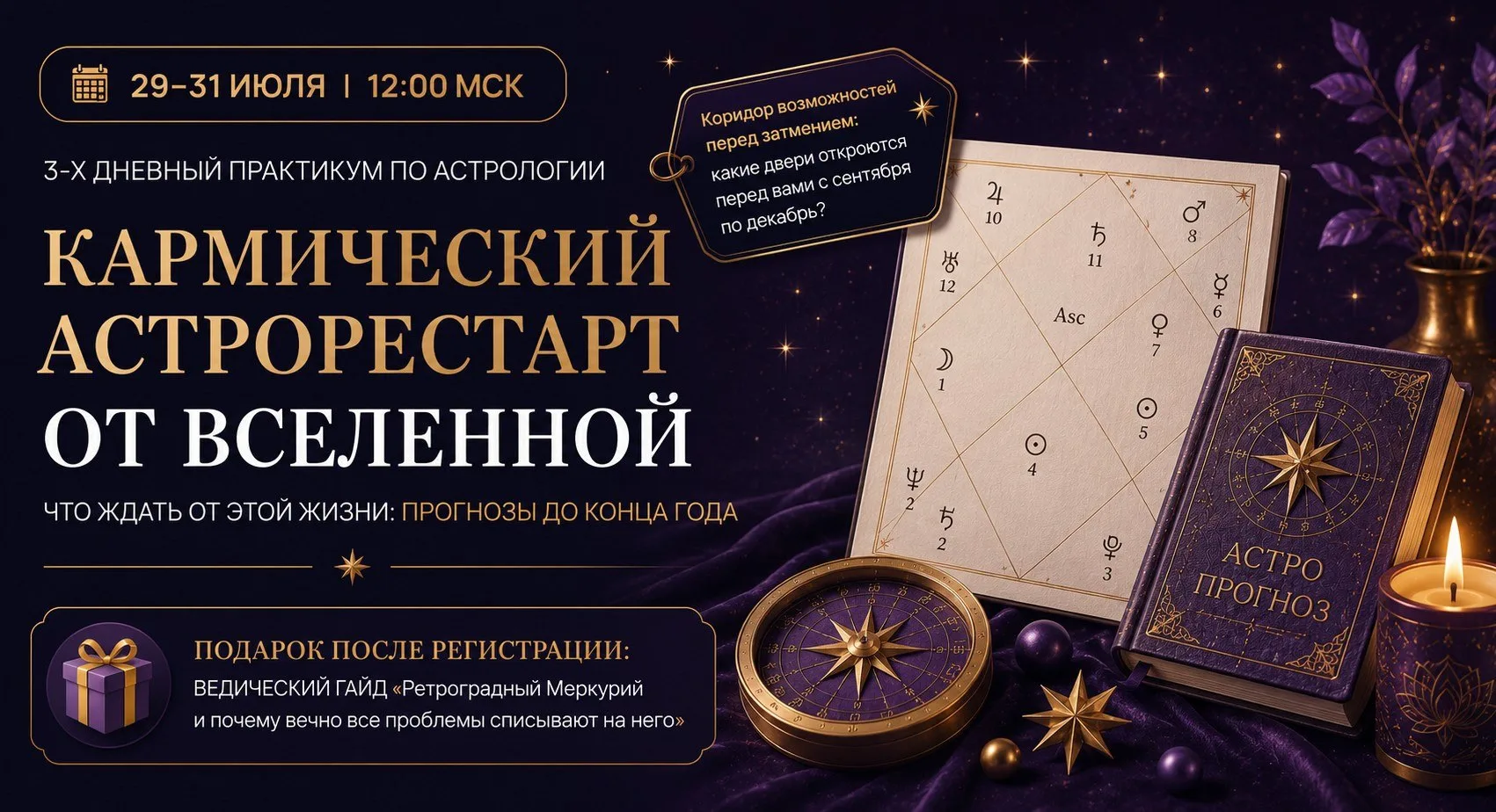🔮 Прогноз до конца 2026, который нельзя пропустить 

29 июля 2026 года открывается коридор перед за