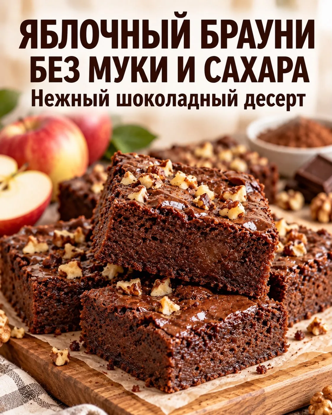 😻Не знаете что куда деть яблоки вот вам шоколадный, нежный и невероятно простой 🍫🍎 б...