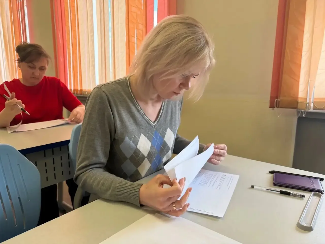 🇷🇺 Всероссийская акция «Сдаём вместе. День сдачи ЕГЭ с родителями»  В школе прошла Всероссийская акц