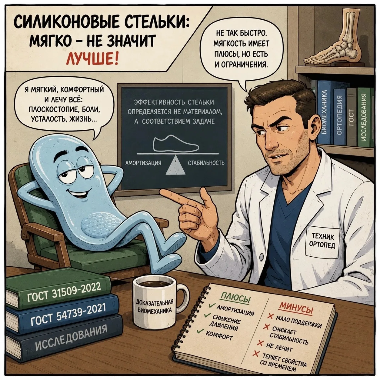 Силиконовые стельки: