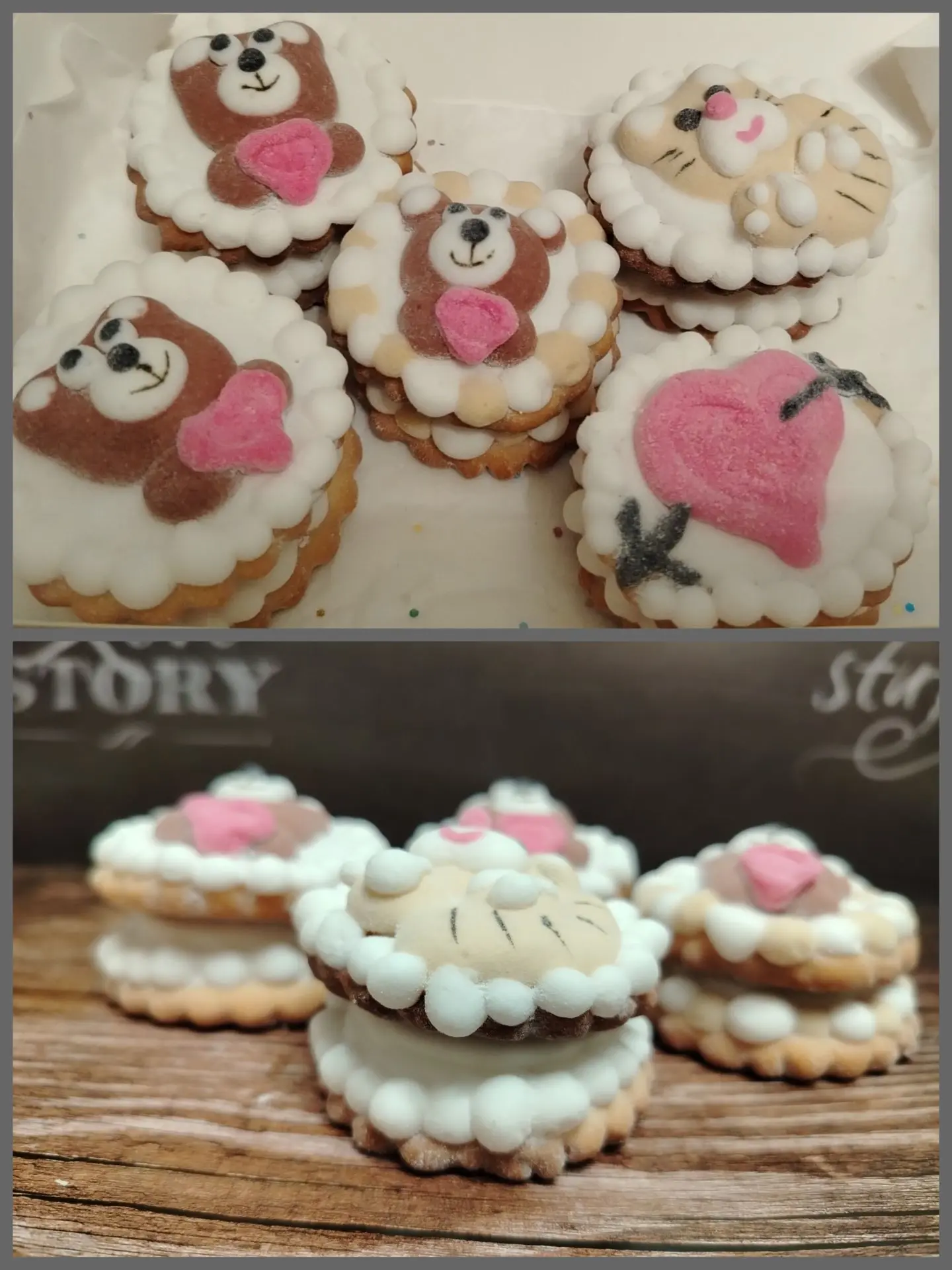 А ещё я сделала милые мини-сэндвичи с маршмэллоу.☕🤍🐻