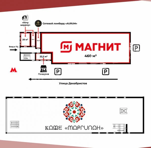 ⚡️ Продажа готового арендного бизнеса с арендаторами: Магнит, Кафе узбекской кухни Маргилан, Скупка 