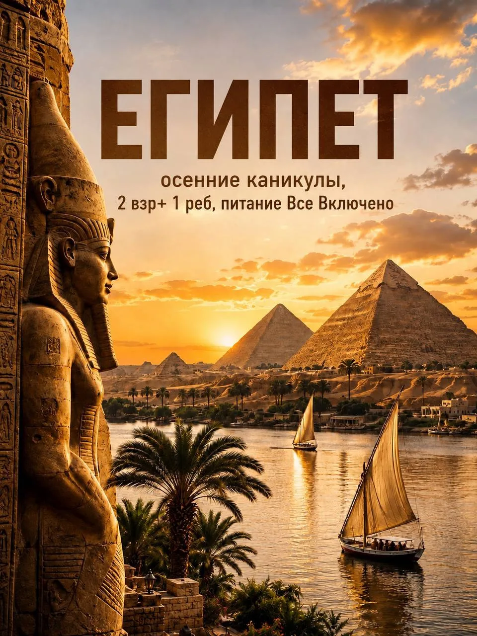 КАНИКУЛЫ

бронируем осенние каникулы, для отдыха с детьми, бархатный сезон в Египте ☀️

✈️туры на 2х