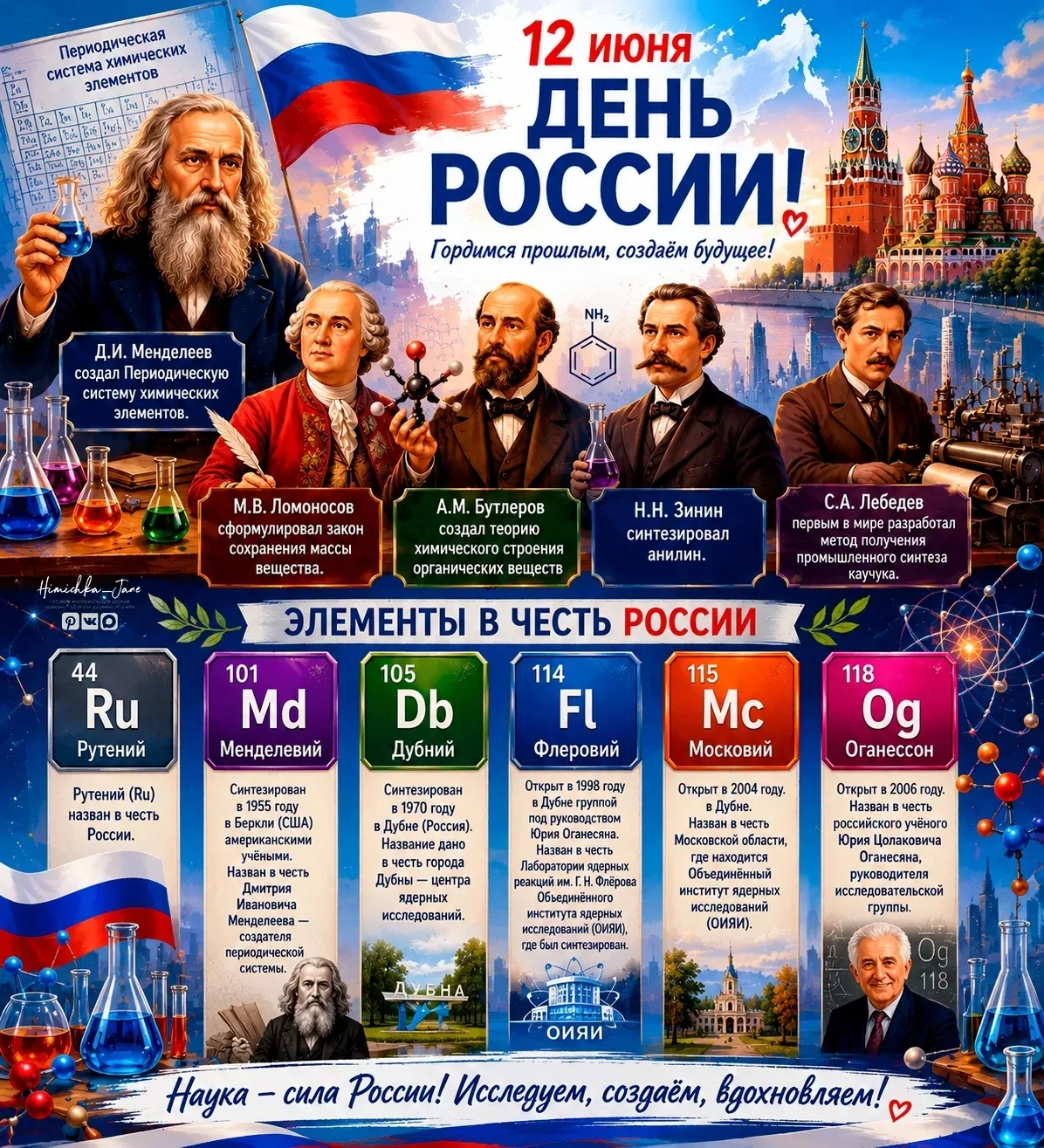 Великая Россия!!!! С праздником!!! Учёные и их открытия, великие открытия!!! 🧪🔬🧬⚗🦠