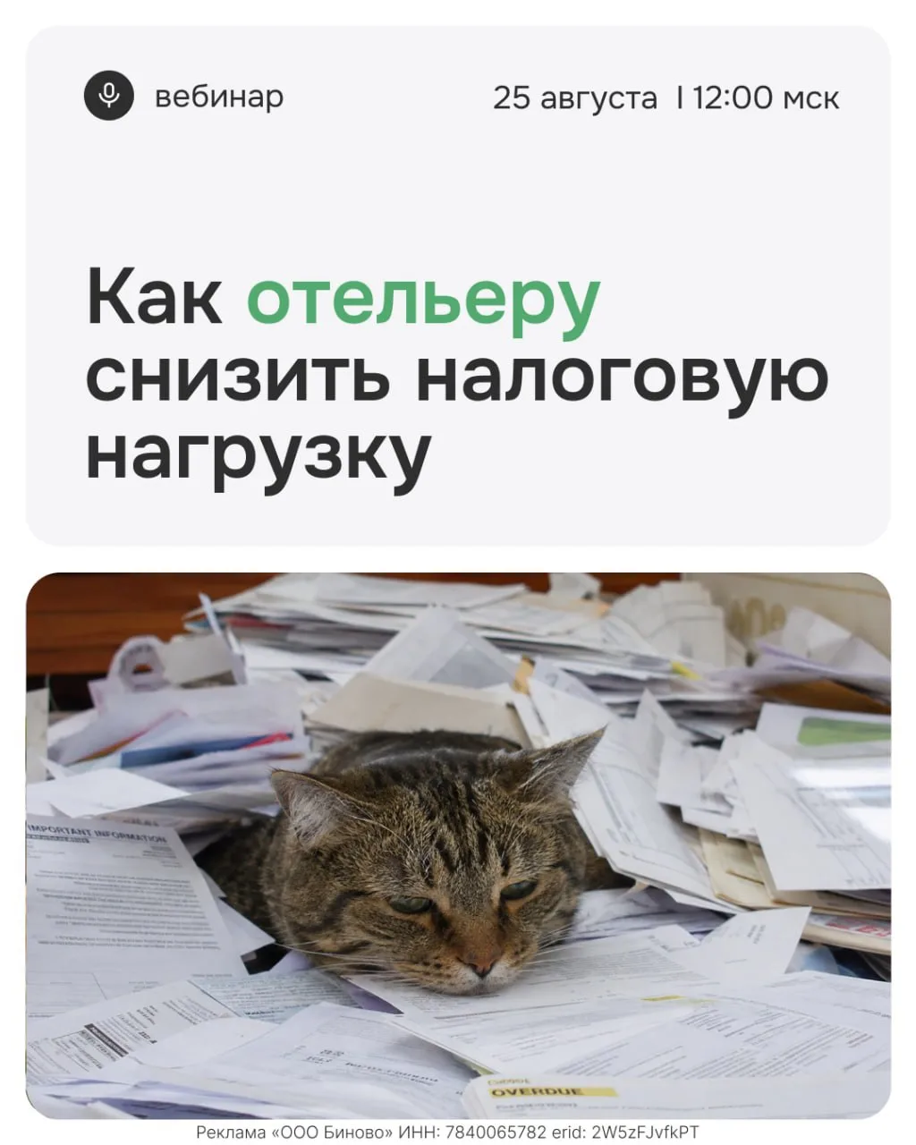 ⚡️Как отелю снизить налоговую нагрузку?
