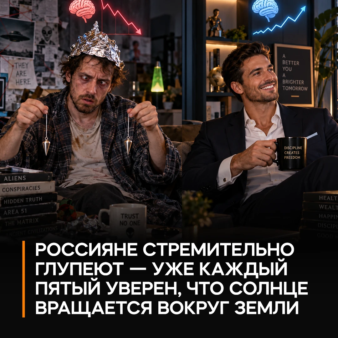 🤪 Россияне стремительно ГЛУПЕЮТ — РАН