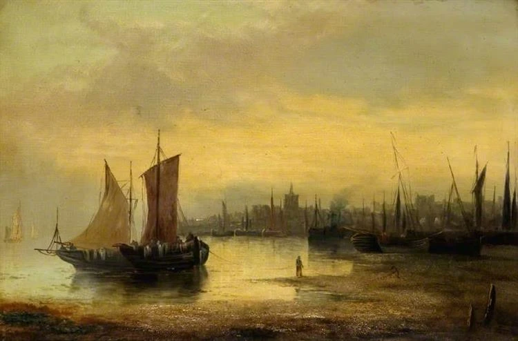 Сэм Боу "Морской пейзаж" 1854 год