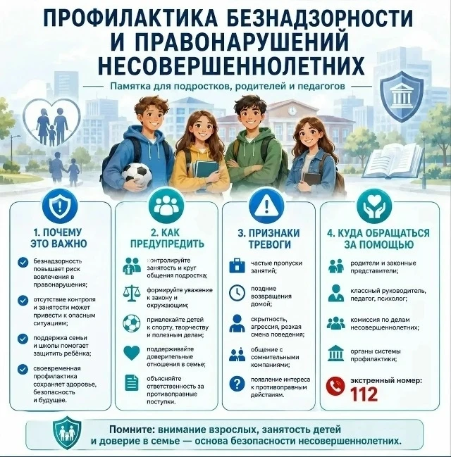 📌 БЕЗНАДЗОРНОСТЬ И ПРАВОНАРУШЕНИЯ НЕСОВЕРШЕННОЛЕТНИХ: ЧТО ВАЖНО ЗНАТЬ