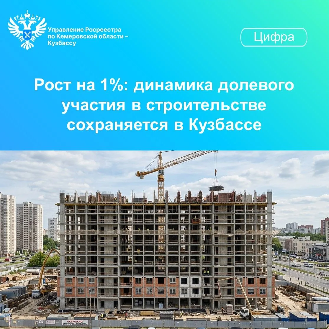 📊 В мае 2026 года в Росреестр Кузбасса поступило 149 заявлений на регистрацию договоров долевого уч