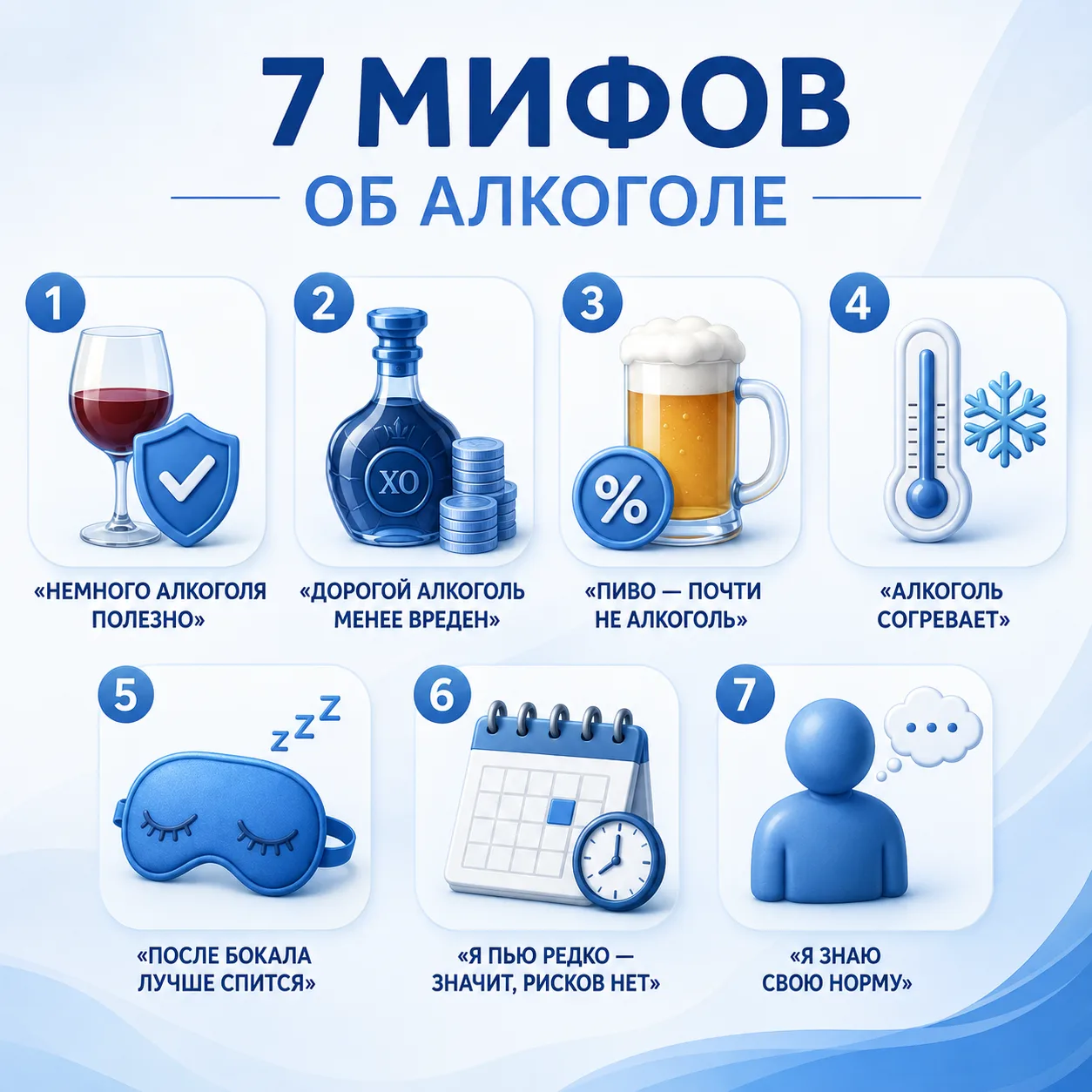 🥂7 мифов об алкоголе