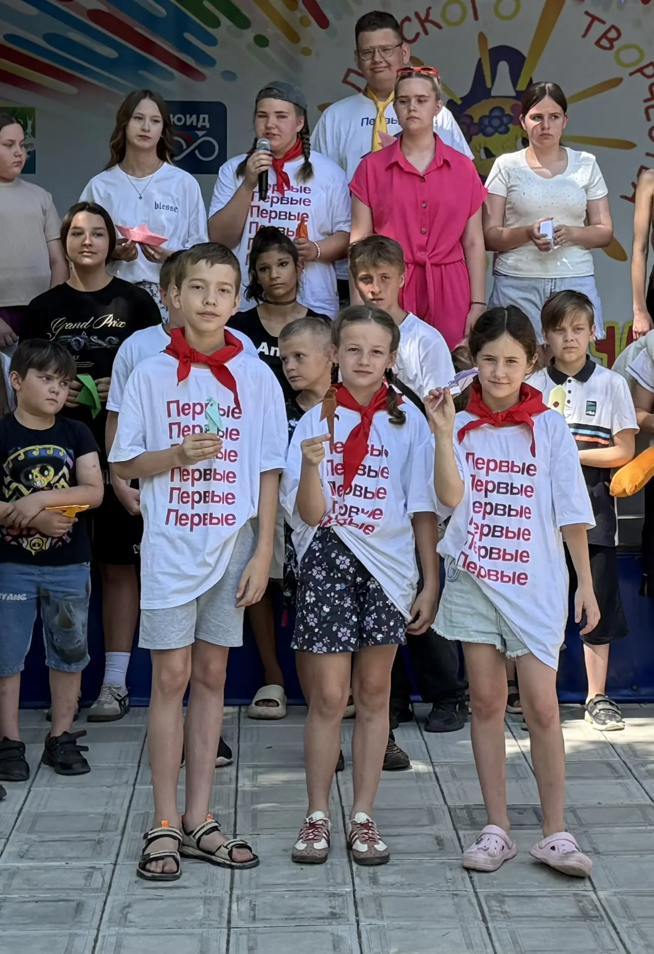 Вожатая пришкольного лагеря формата «Движение первых» Овчарова Полина приняла участие в...