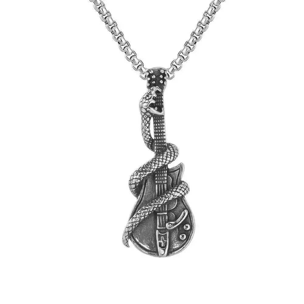 Подвеска "Гитара и змея" на цепочке
Заказать на Ozon - https://www.ozon.ru/product/podveska-gitara-i
