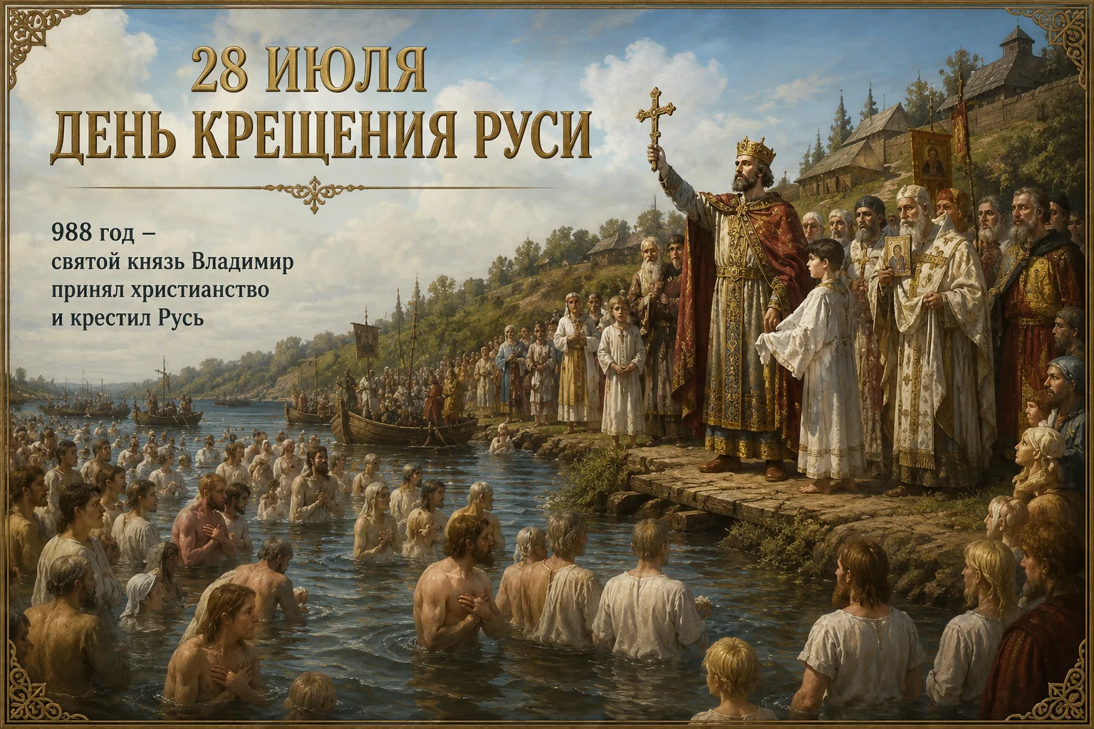 🕊 28 июля - День Крещения Руси

Сегодня Россия отмечает одну из важнейших памятных дат отечественно