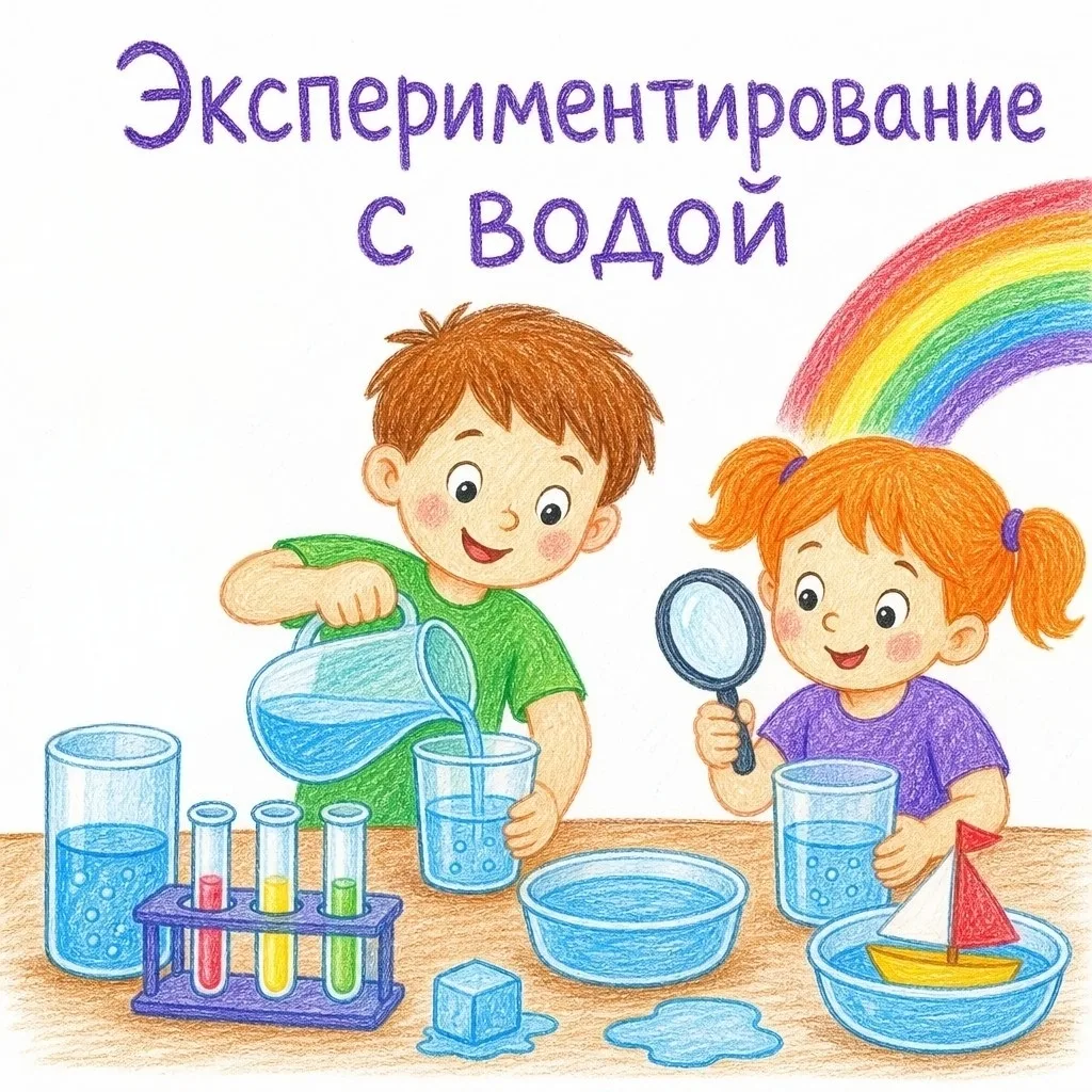 💧🔬Вода — идеальный материал для первых открытий. Сегодня в наших группах работали нас...