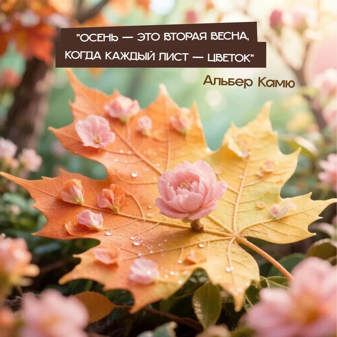 Желаем вам найти свой «цветок» в каждом дне этой недели 🍁🌸
