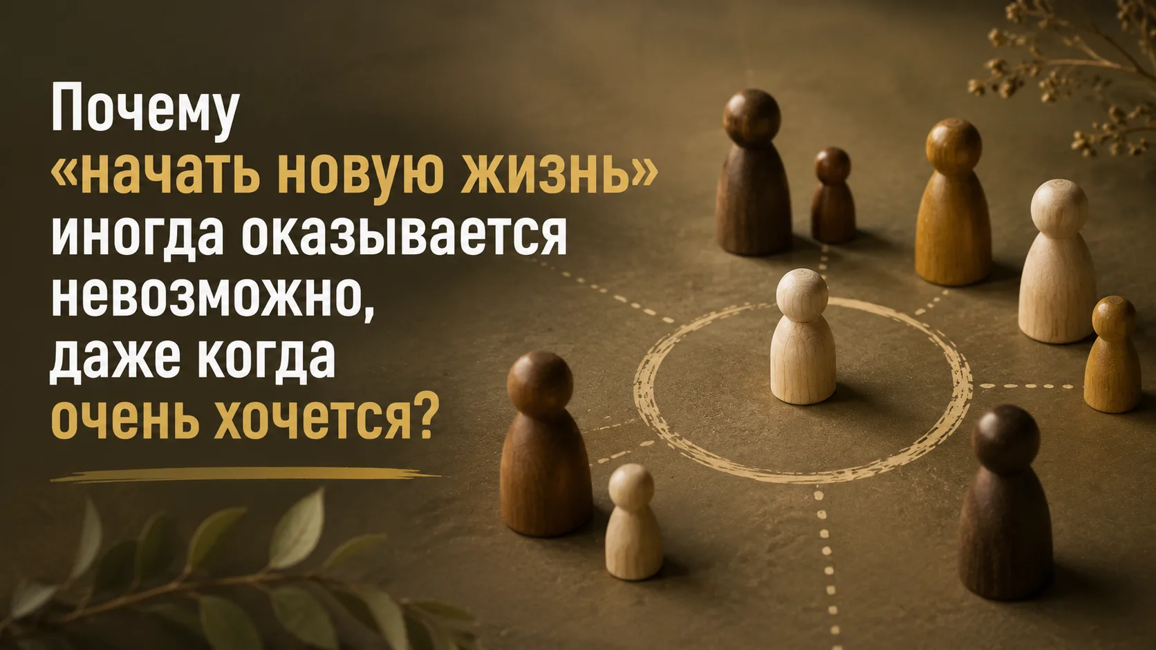 Почему «начать новую жизнь» иногда оказывается невозможно, даже когда очень хочется?