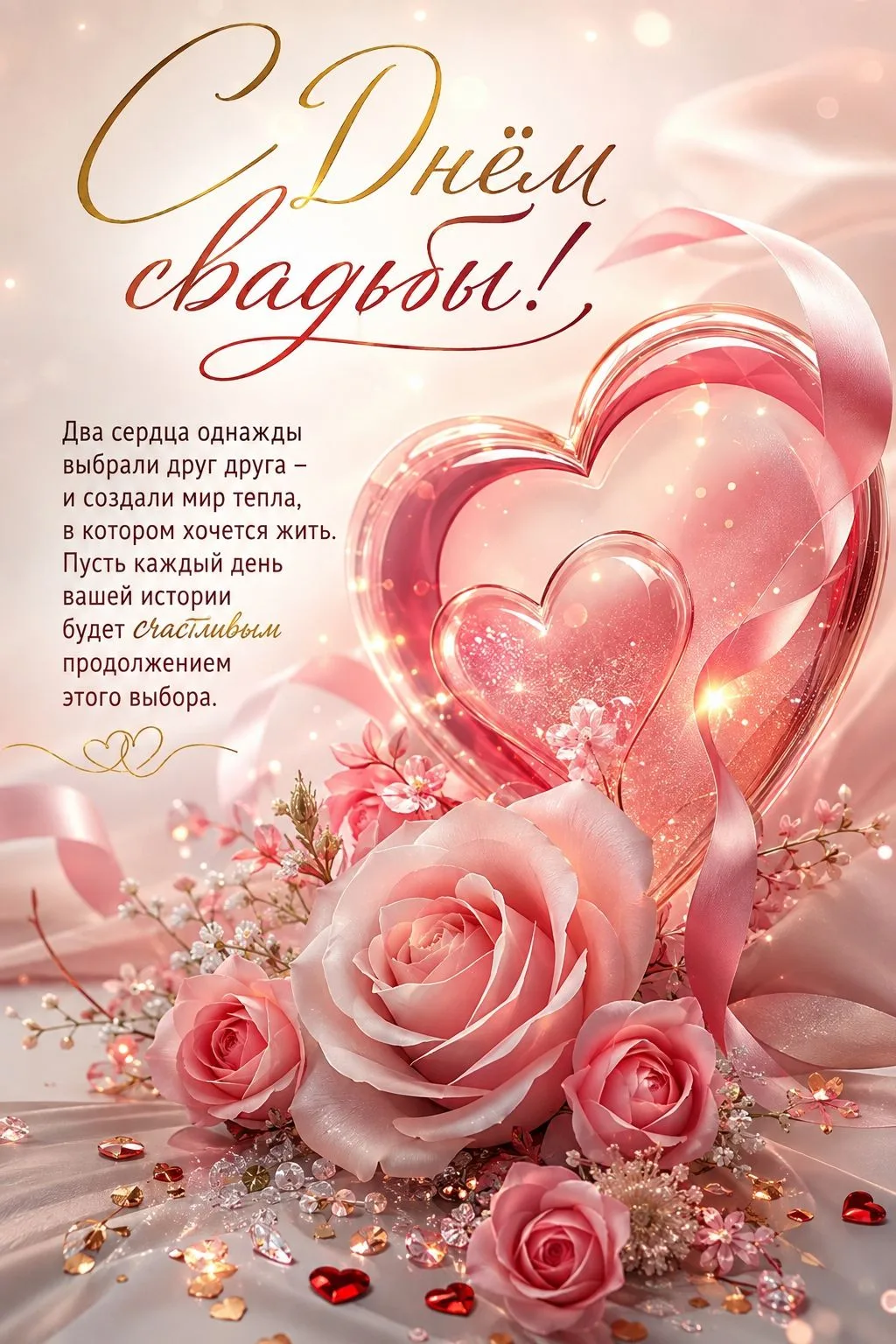 ❤️ Открытки с Днем Свадьбы