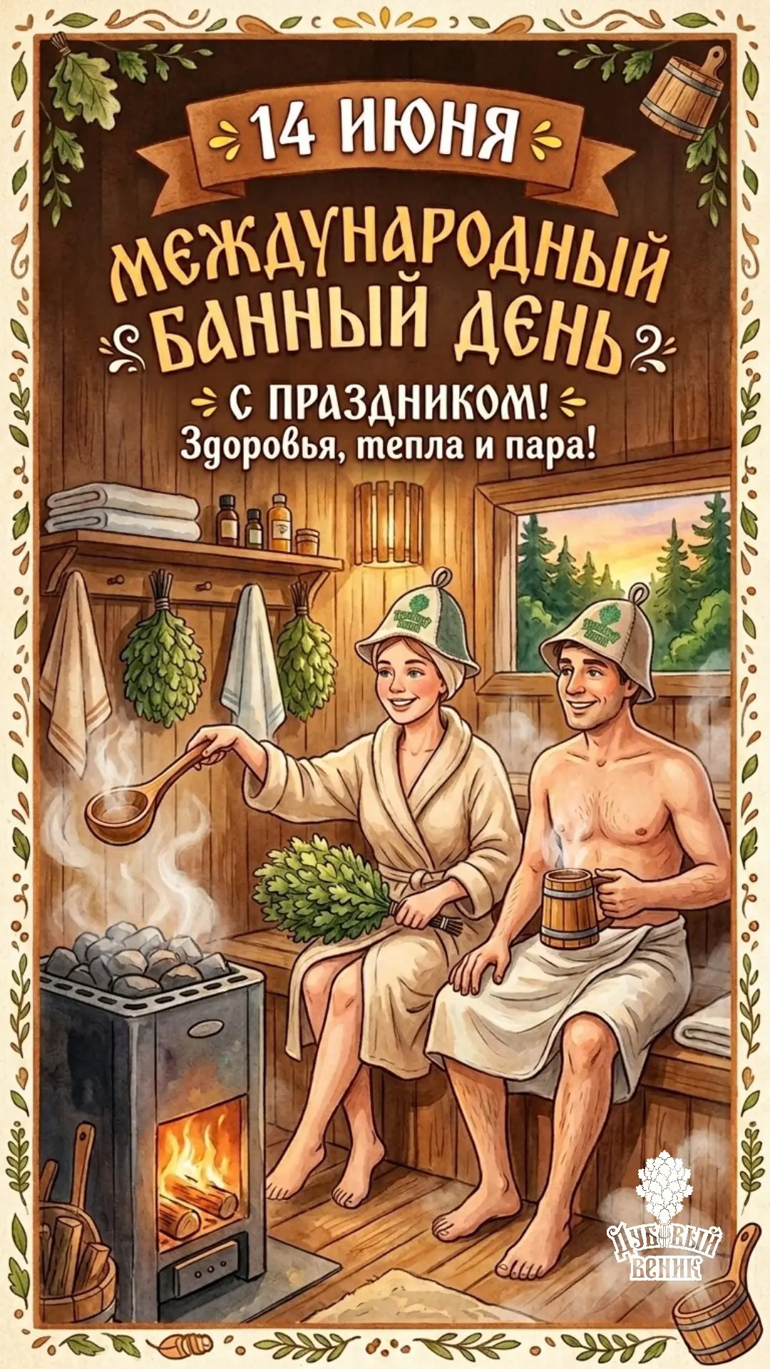 🌳🌳🌳С Международным банным днем!

Для всех любителей легкого пара баня — это не просто процедура, 