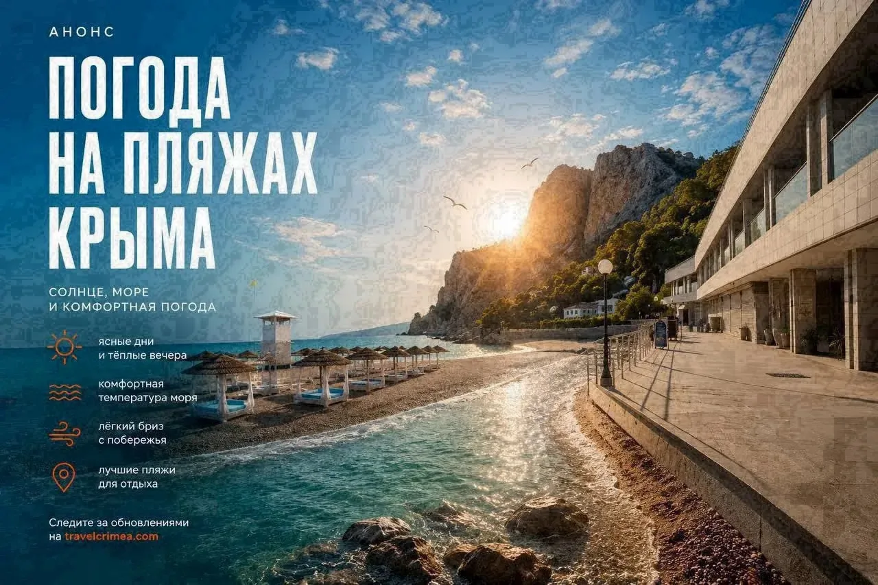 ⛱Температура морской воды у берегов Крыма 2 августа: