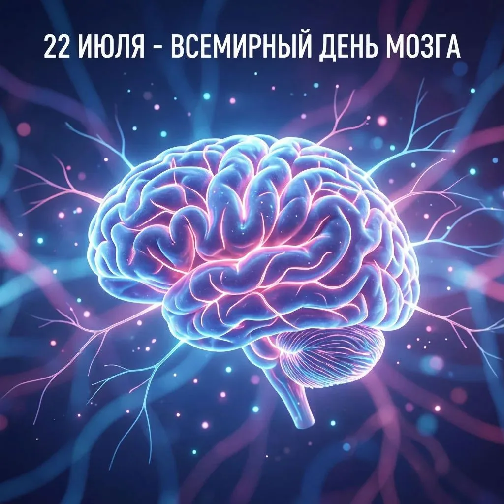 Сегодня, 22 июля, отмечается Всемирный день мозга.

 Этот праздник учредила Всемирная федерация невр