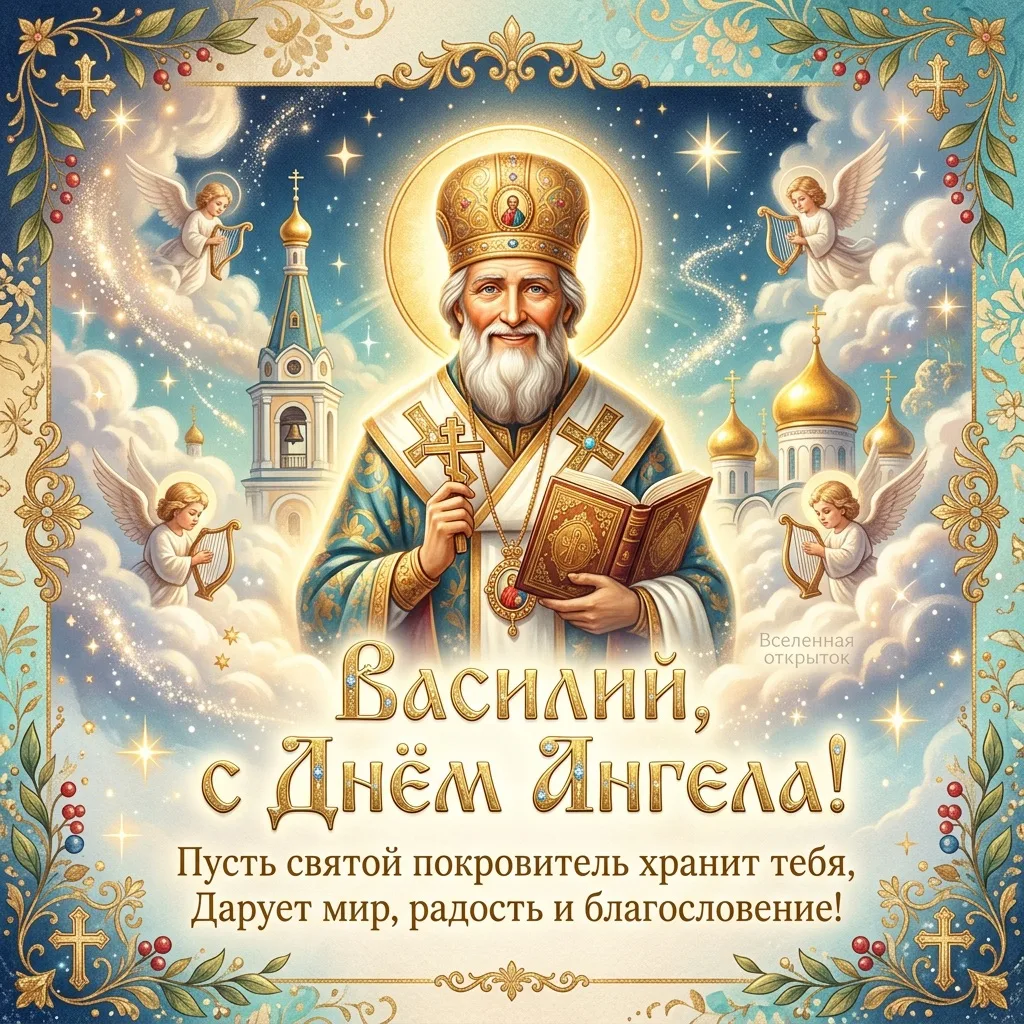 #ДеньАнгела #Василий #Яков 

Вселенная открыток 💜
Второй канал 👉 Православные открытки