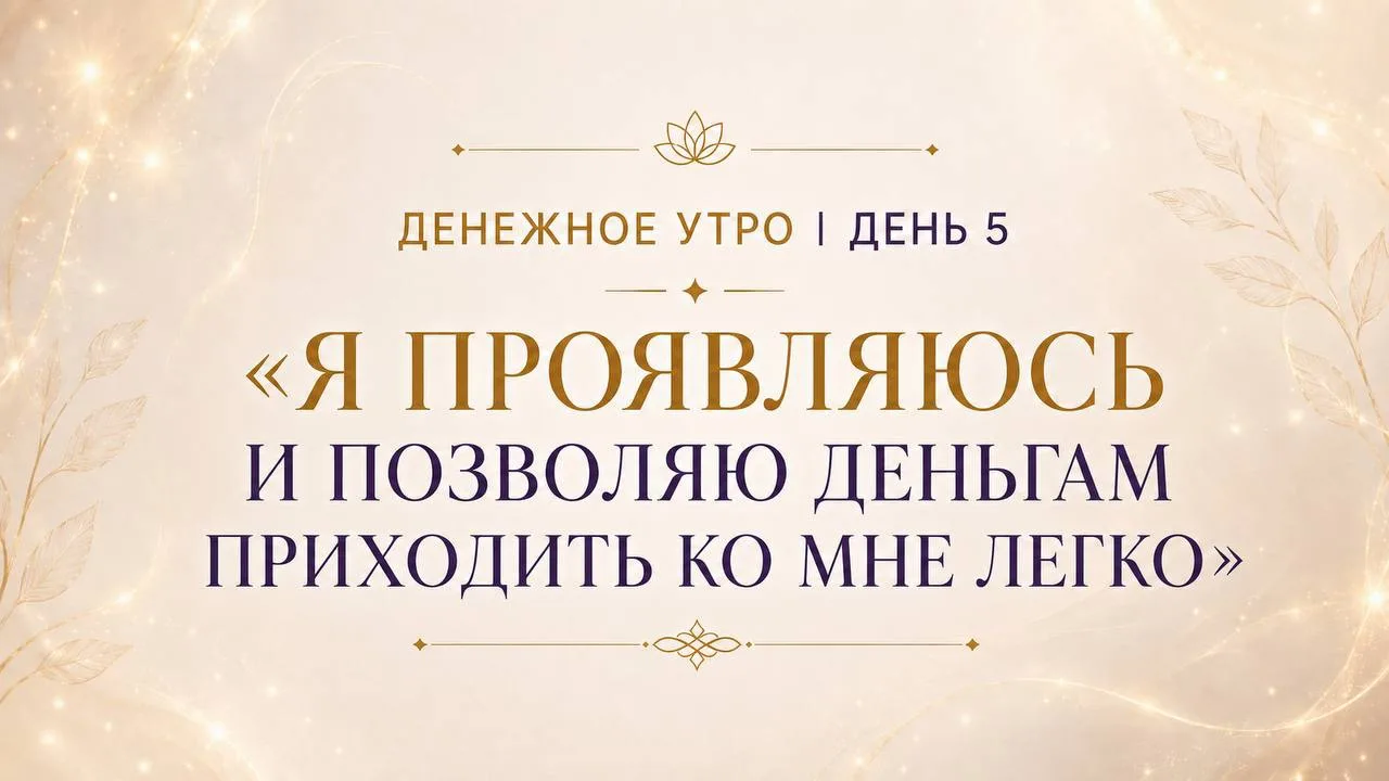 Денежное утро | День 5