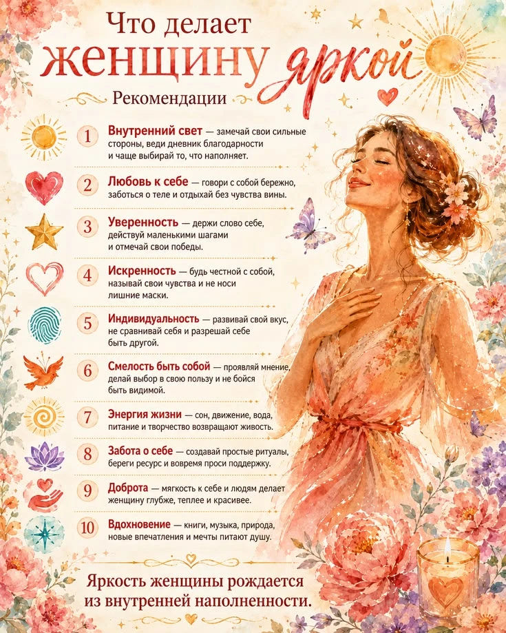 Что делает женщину ЯРКОЙ ✨💫💖
