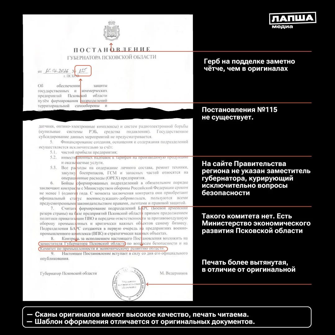 Предприятия Смоленской и Псковской областей якобы обяжут создавать вооруженные отряды д...