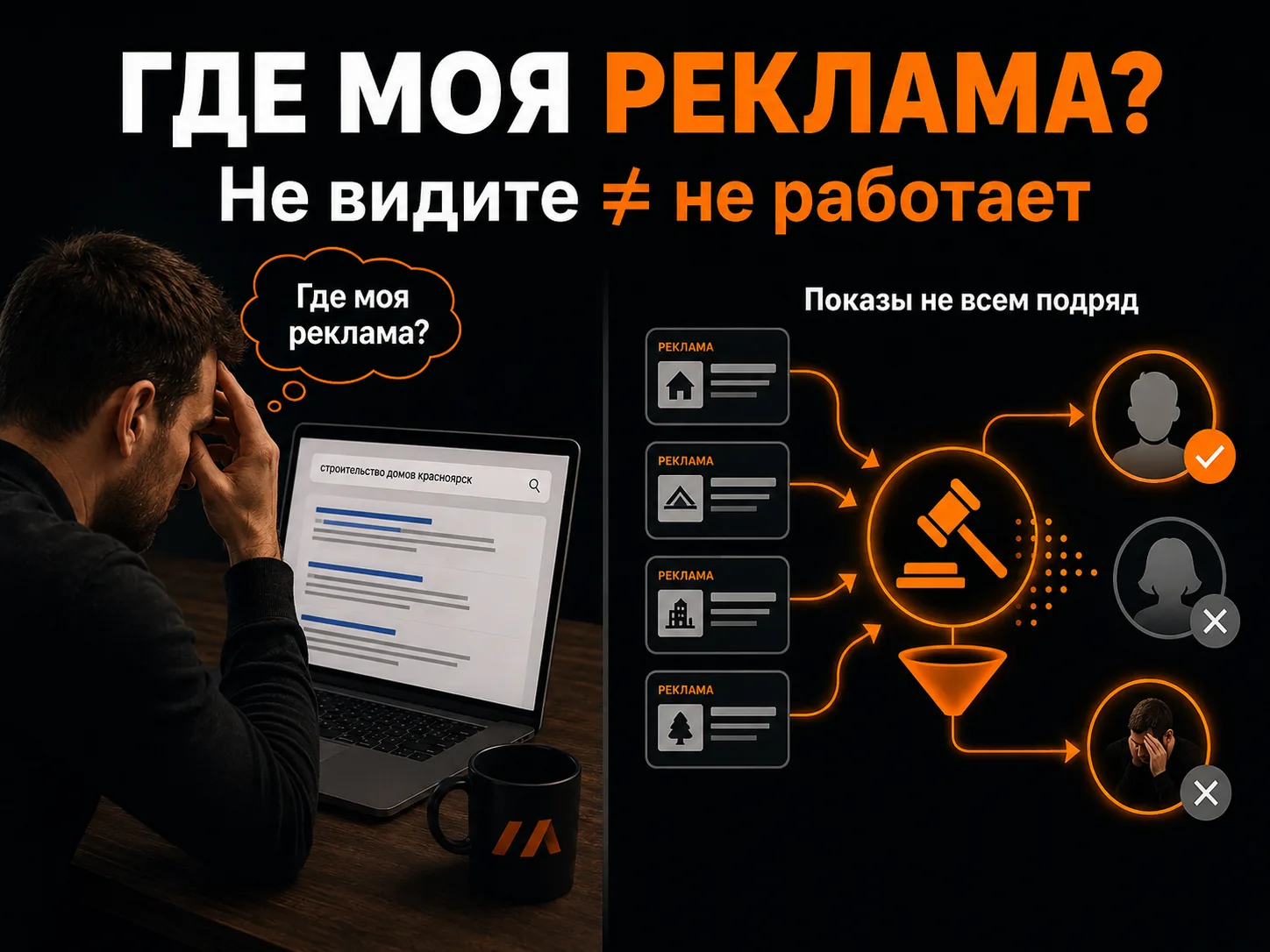 "Я набирал свой запрос в поисковике — и не увидел своей рекламы"