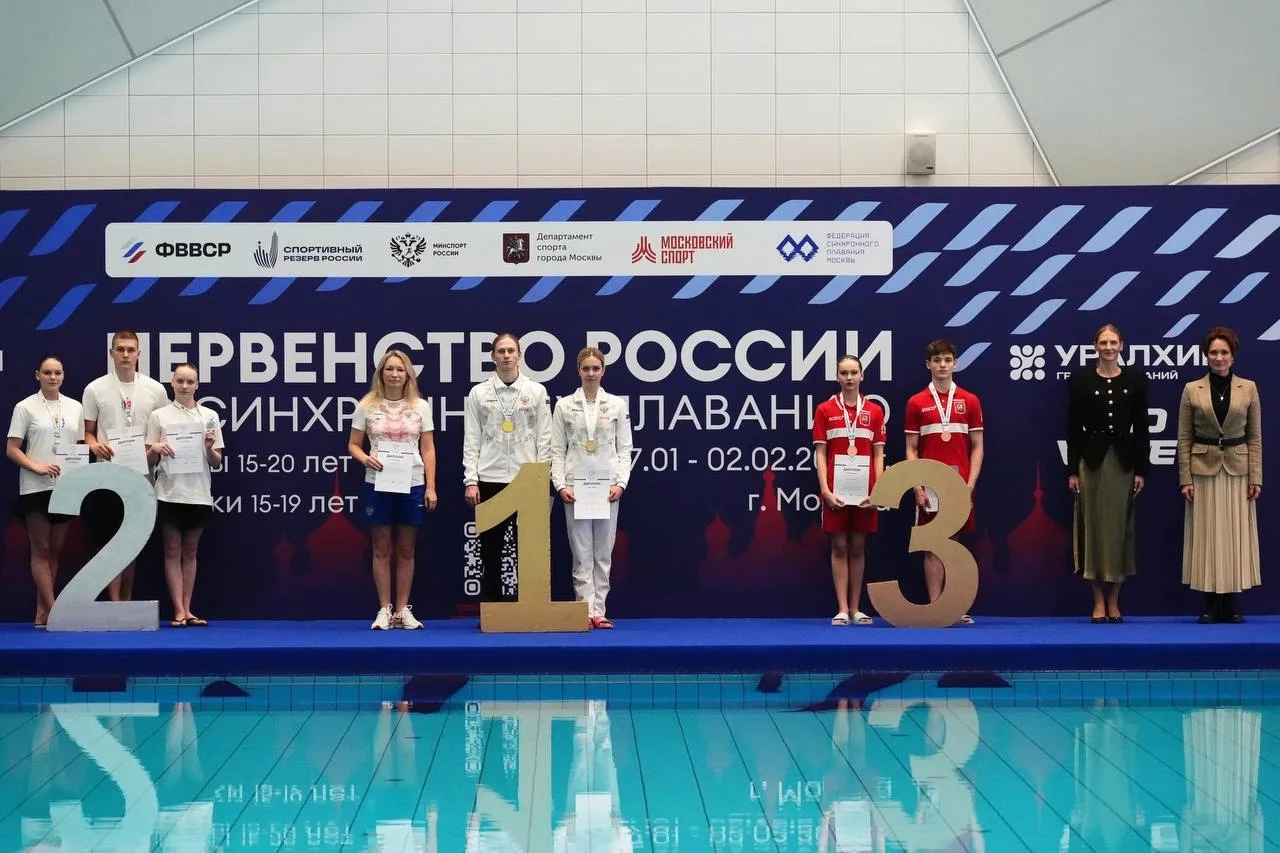 🎉 Отличный результат наших учащихся на первенстве России по синхронному плаванию!