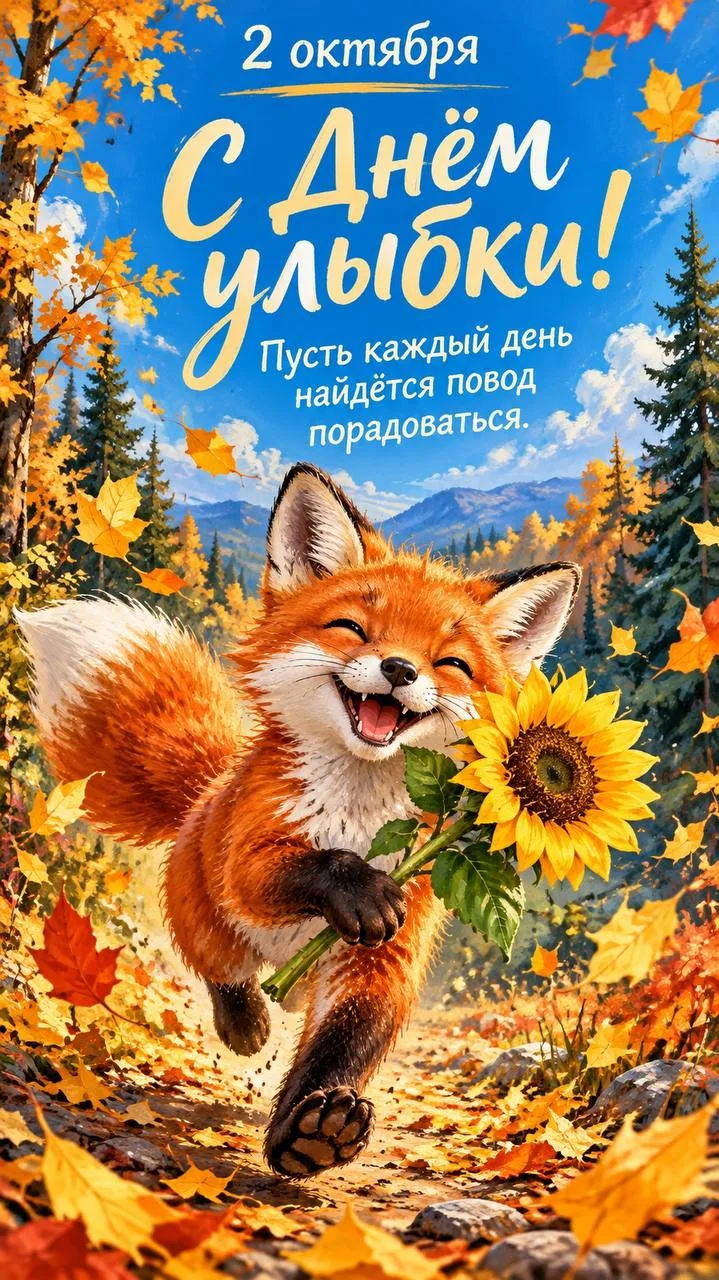 2 октября - день улыбок 😄