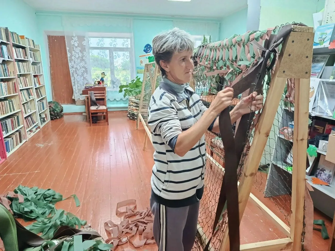 Алаҡай һәм Скворчиха ауылдары ирекмәндәре махсус хәрби операция яугирҙарына маскировкал...