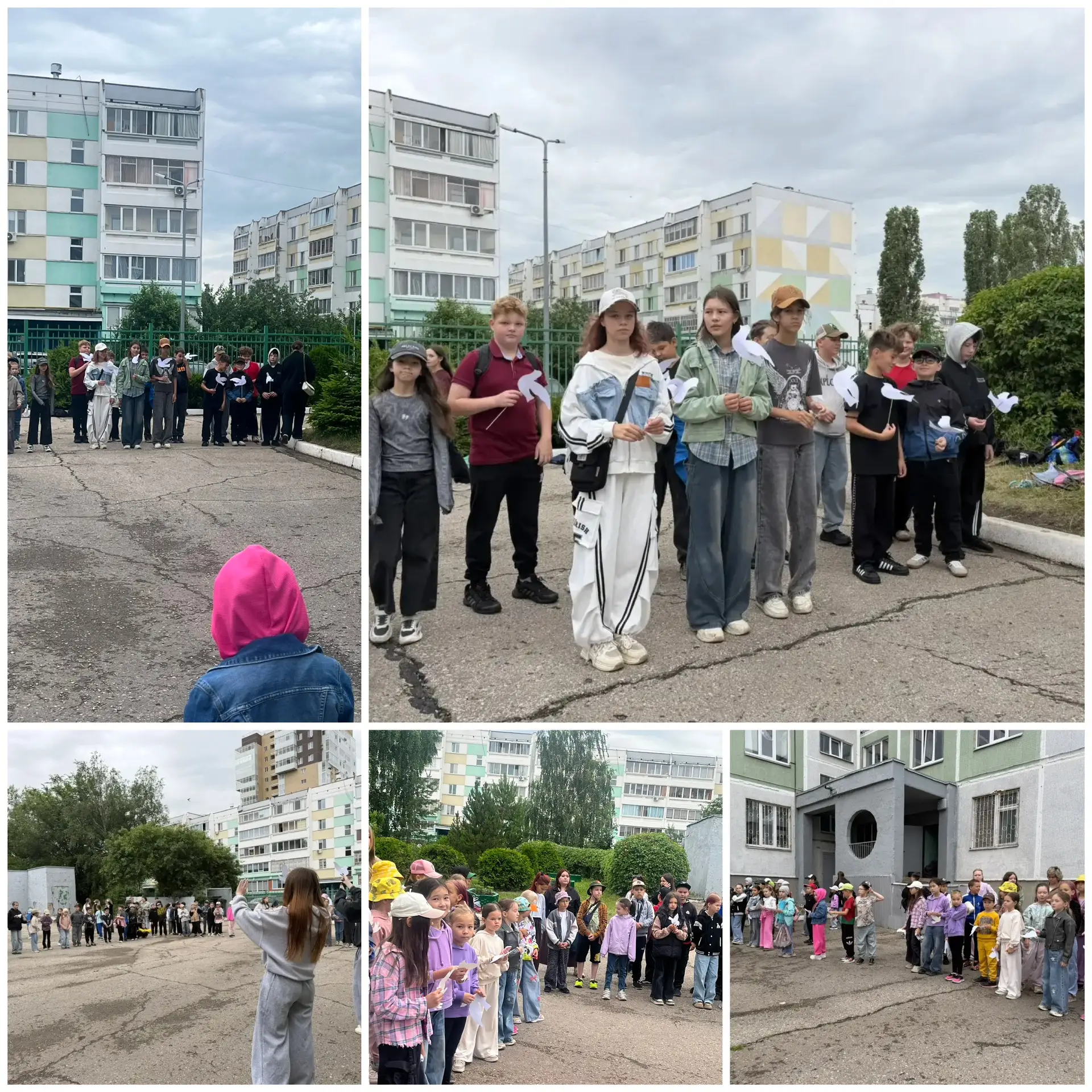 Ко Дню памяти и скорби в лагере «Лесная сказка» состоялась линейка. Дети и вожатые почтили память па