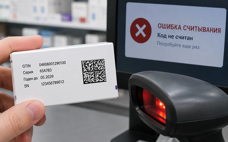 Код Data Matrix успешно прошел проверку на производстве. Значит ли это, что он без проб...