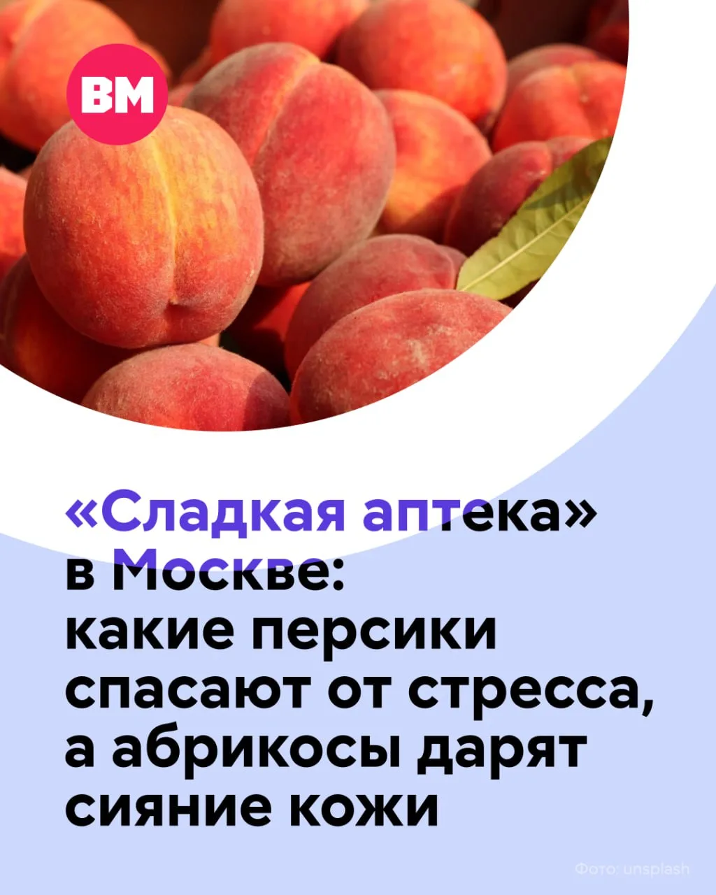 🍑 На московских ярмарках — самый вкусный момент лета. Сейчас в разгаре сезон персиков, алычи, вишни