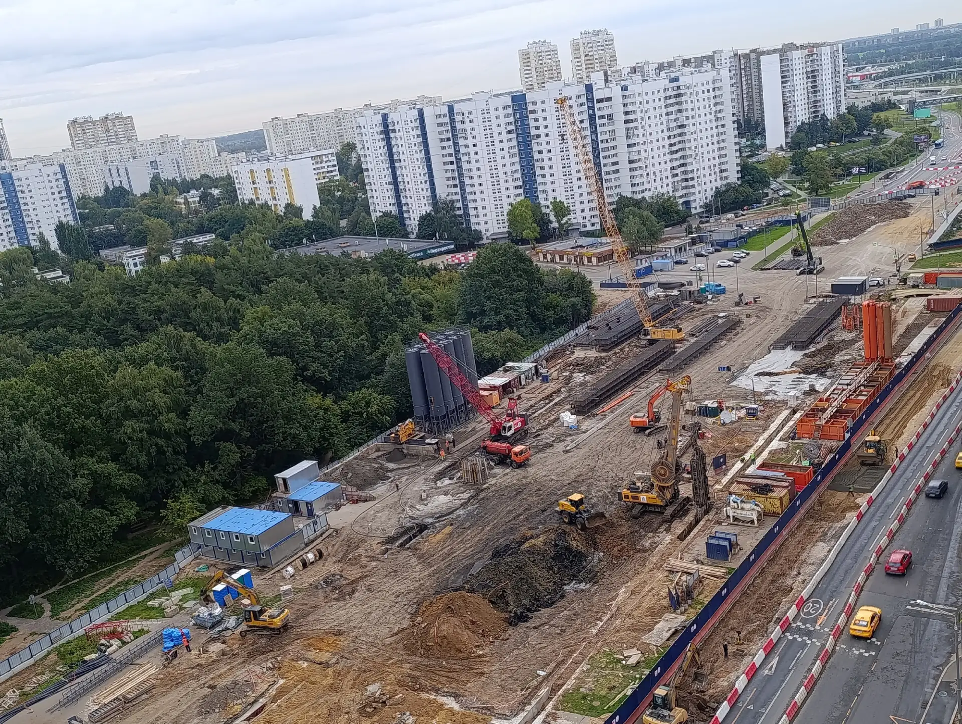 🚇 На станции «Лебедянская» Бирюлевской линии продолжается строительство