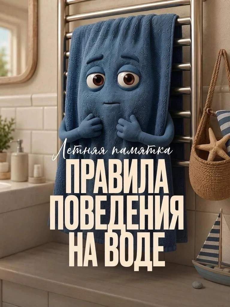 🌊  Лето — время отдыха у воды. Но даже в жаркие дни важно помнить о безопасности.