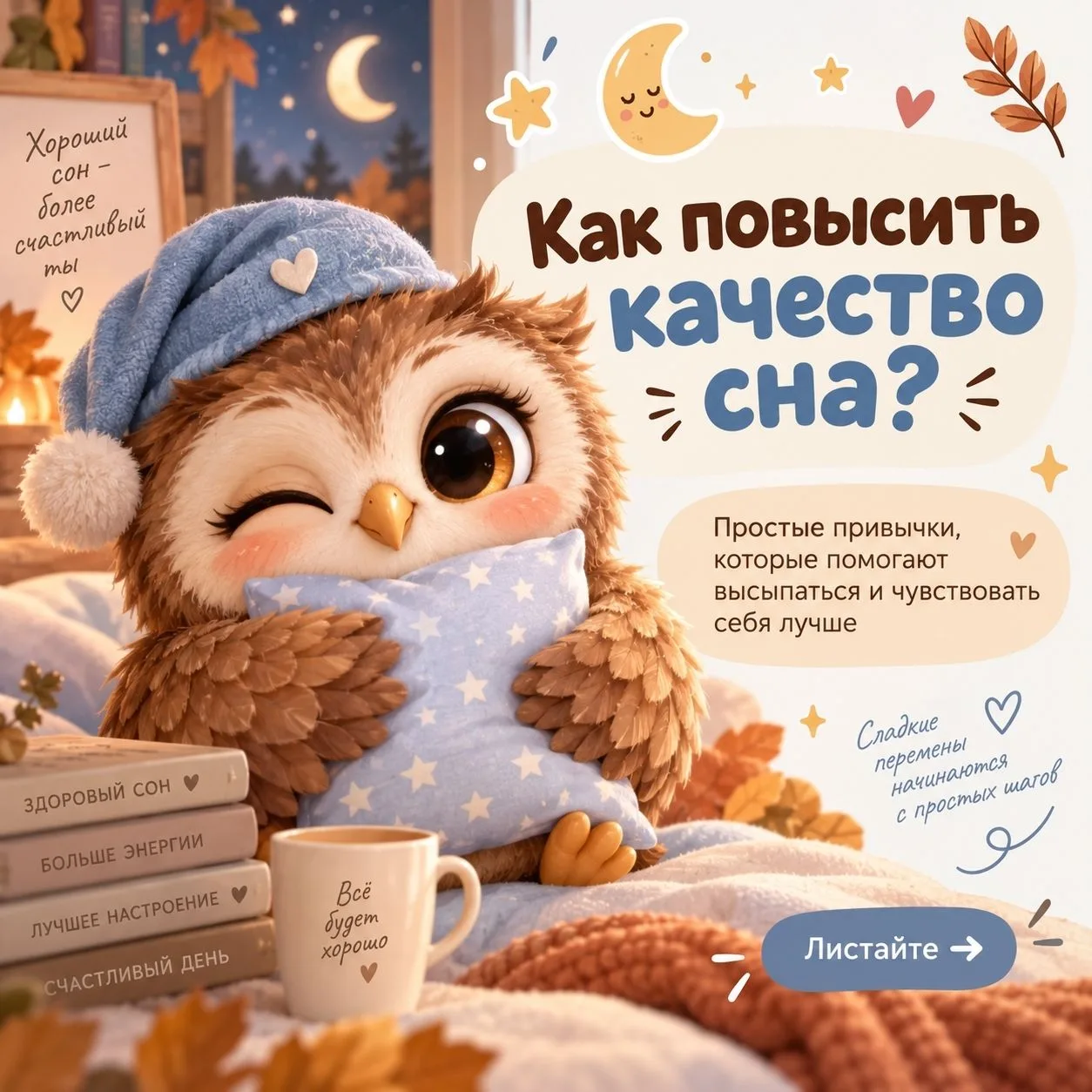 Осенью особенно важно хорошо высыпаться