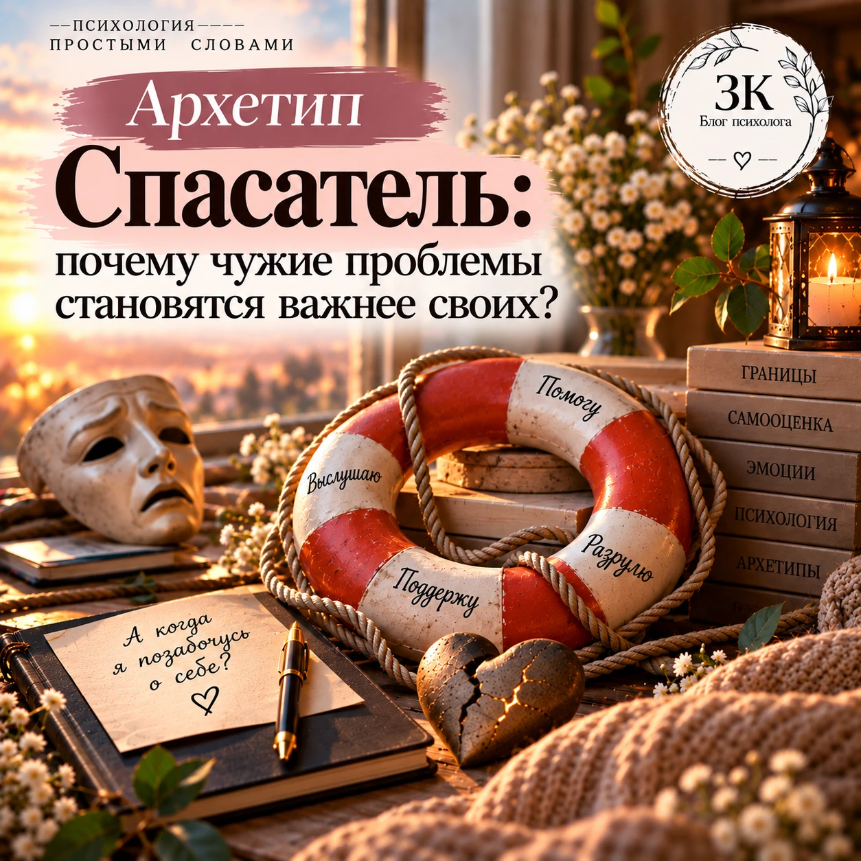 🎭 Архетип «Спасатель»: почему чужие проблемы становятся важнее своих
