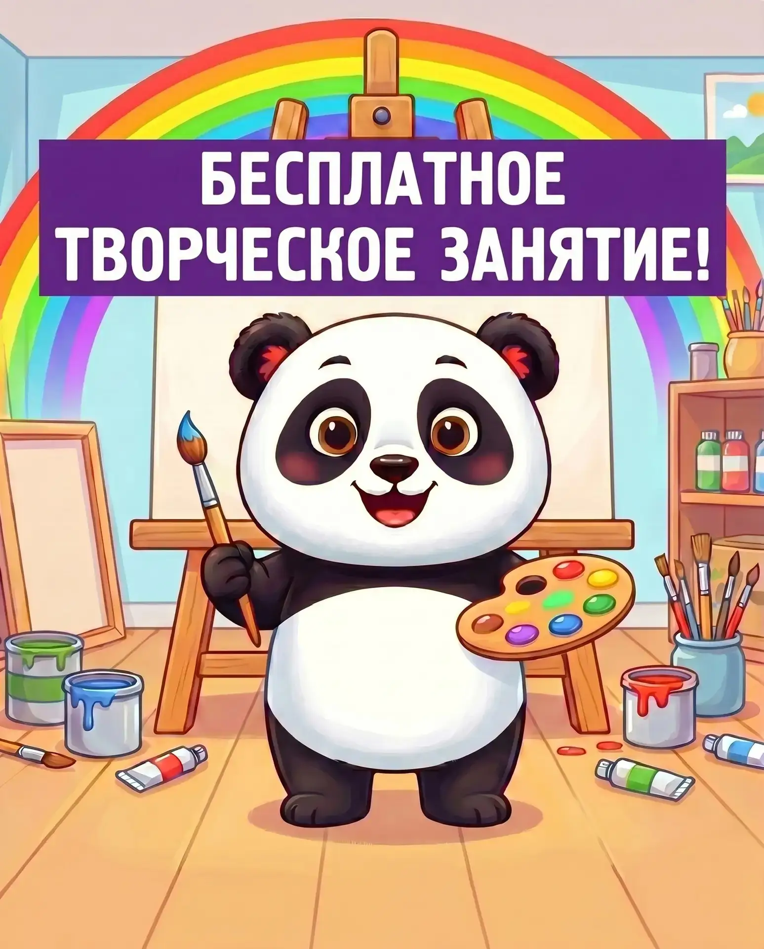 Хотим подарить вашему ребёнку бесплатное творческое занятие🎨✨