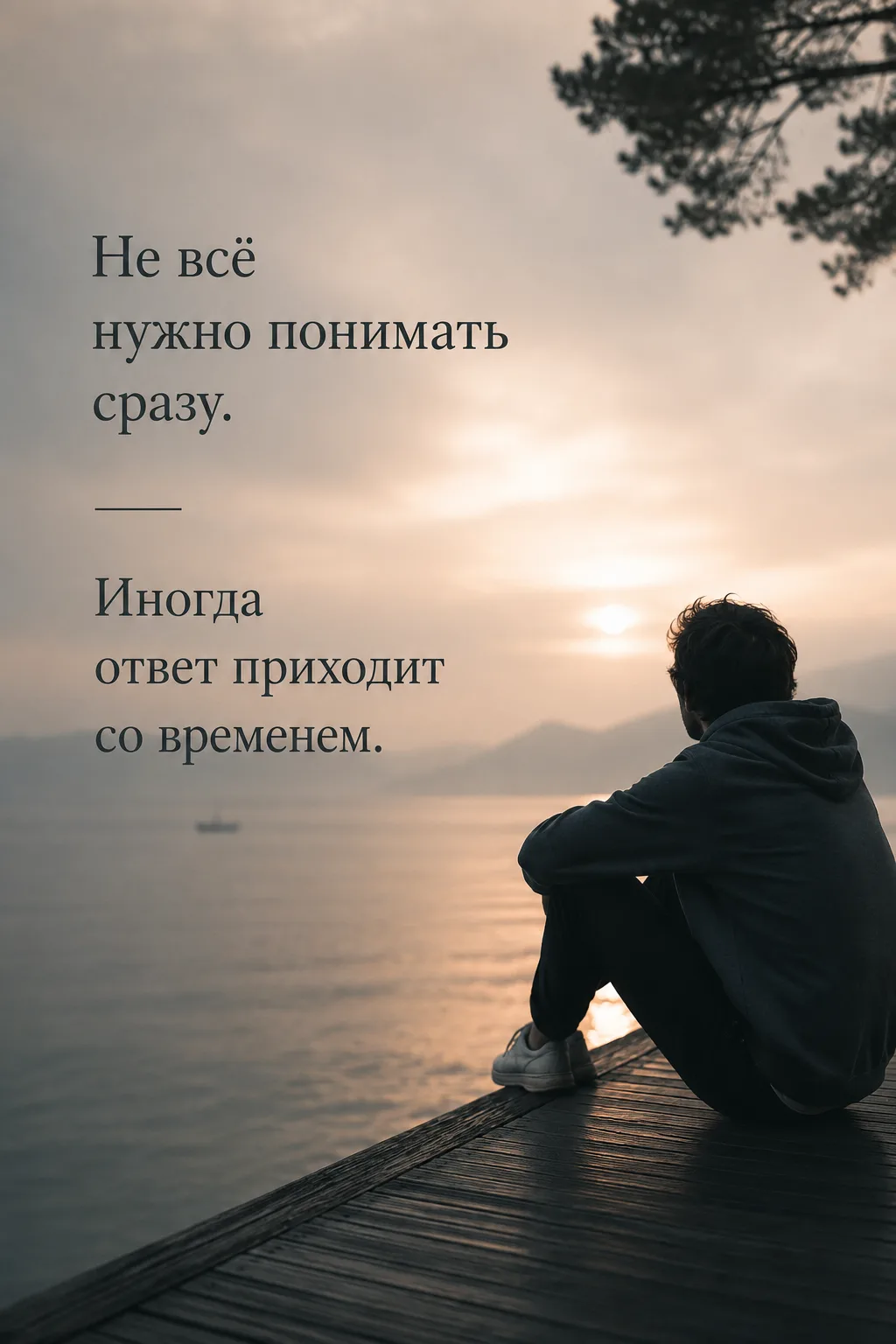 Не всё нужно понимать сразу. Иногда ответ приходит со временем.

❤ Психология отношений